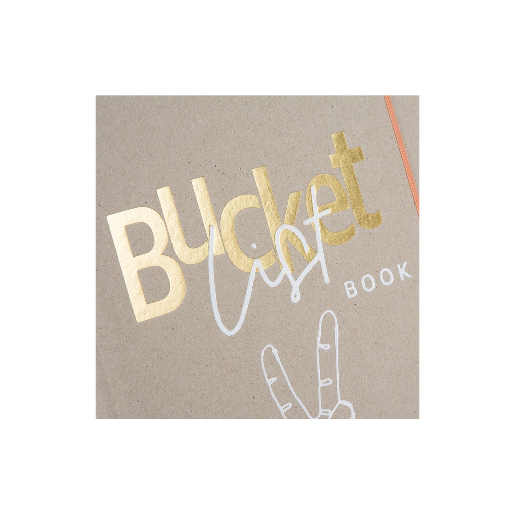 Goldfarbenbuch Fotoalbum »Ringbuch Bucket List Braun«