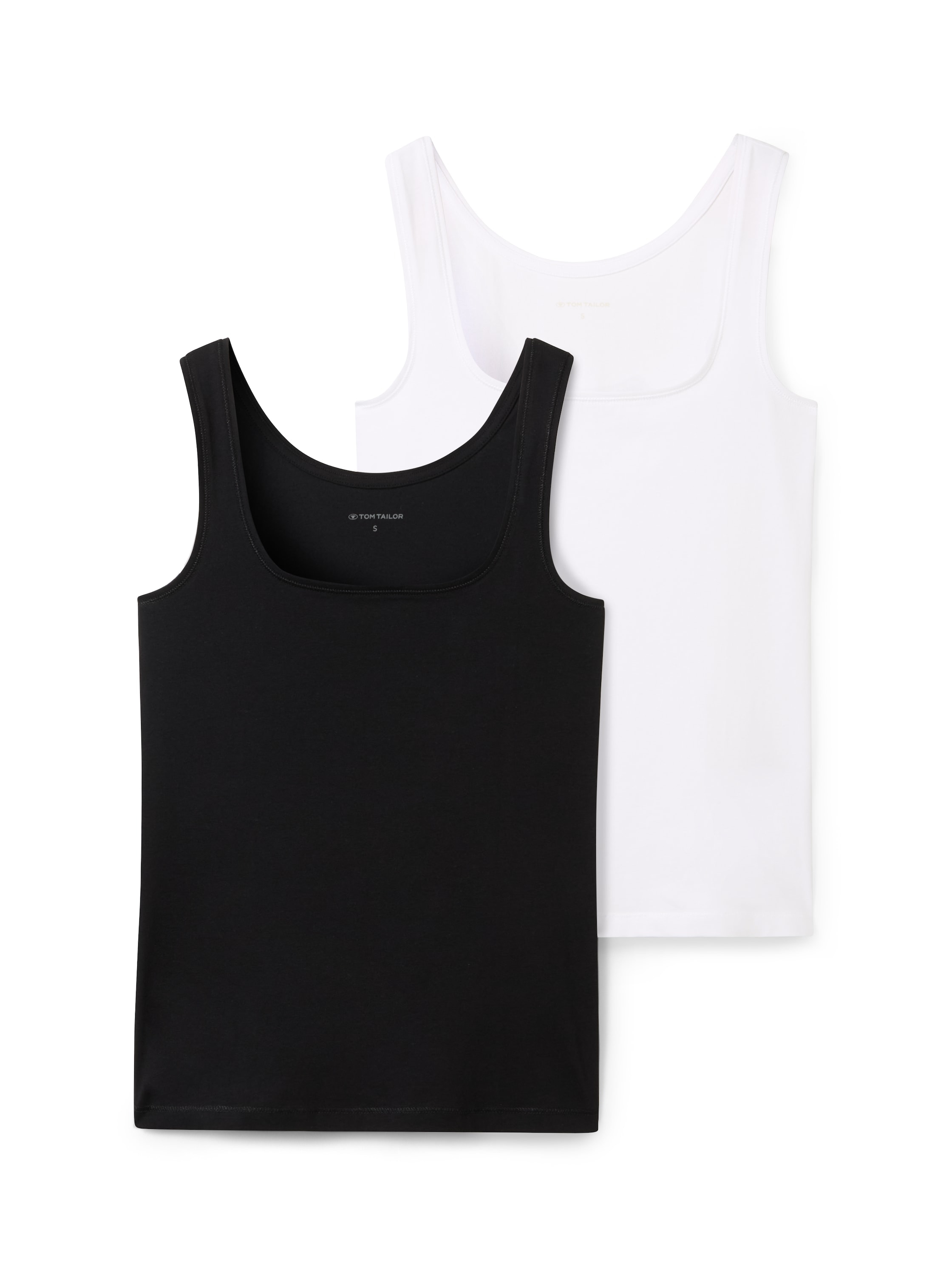 TOM TAILOR Tanktop, (Packung, 2 tlg.), im Doppelpack