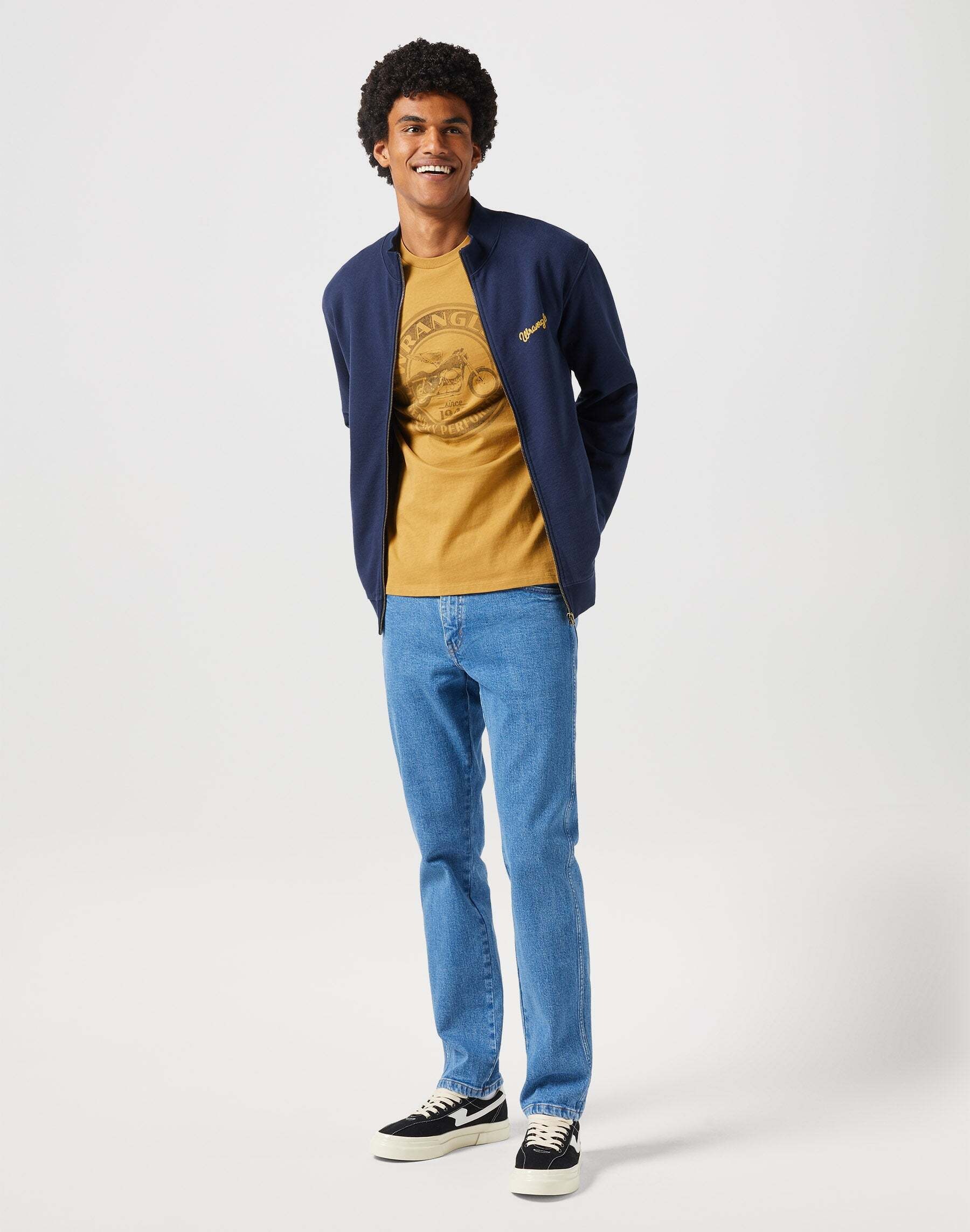 Wrangler Sweatjacke »WRANGLER Sweatshirts Funnel Neck Zip«