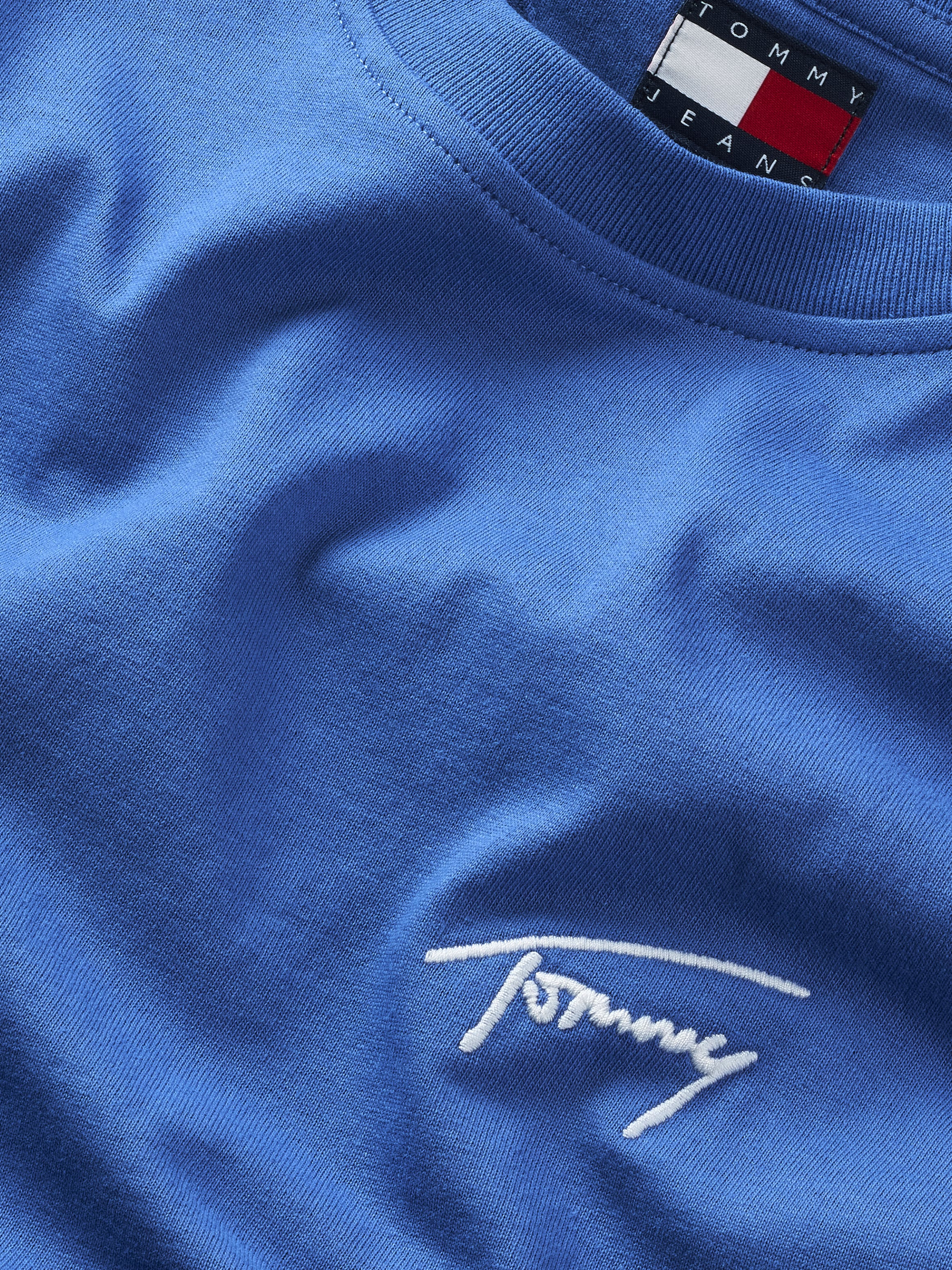 Tommy Jeans T-Shirt »TJM REG SIGNATURE TEE EXT«, in Unifarbe