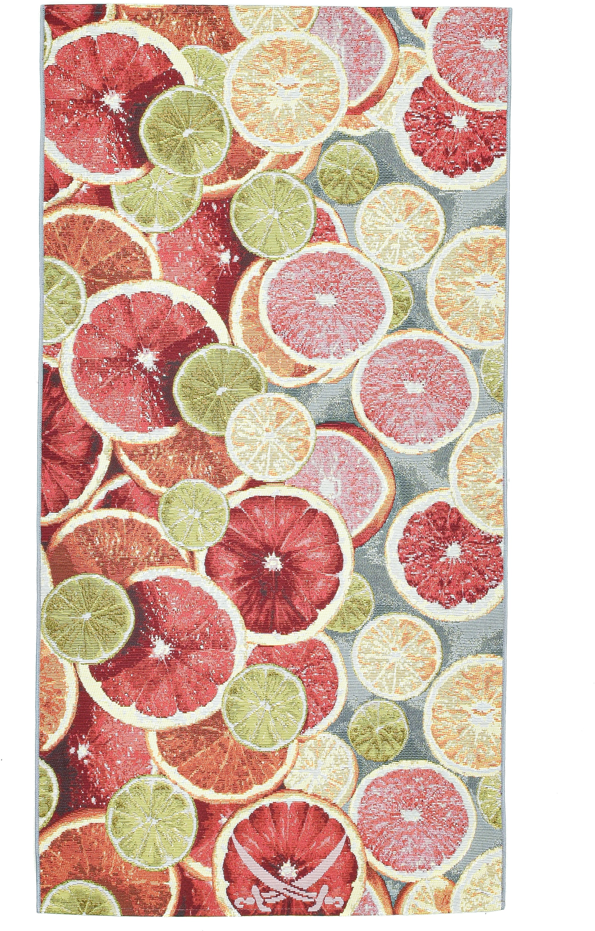 Sansibar Teppich »Rantum Beach 003«, rechteckig, 5 mm Höhe, Flachgewebe, modernes Sommer Design, In- und Outdoor geeignet