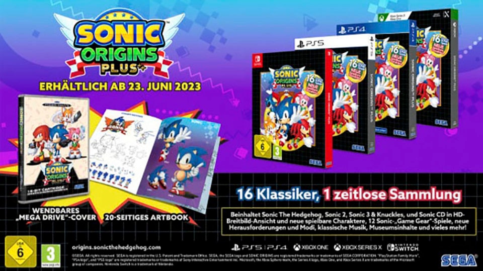 Atlus Spielesoftware »Sonic Origins Plus Limited Edition«, Xbox One-Xbox Series X