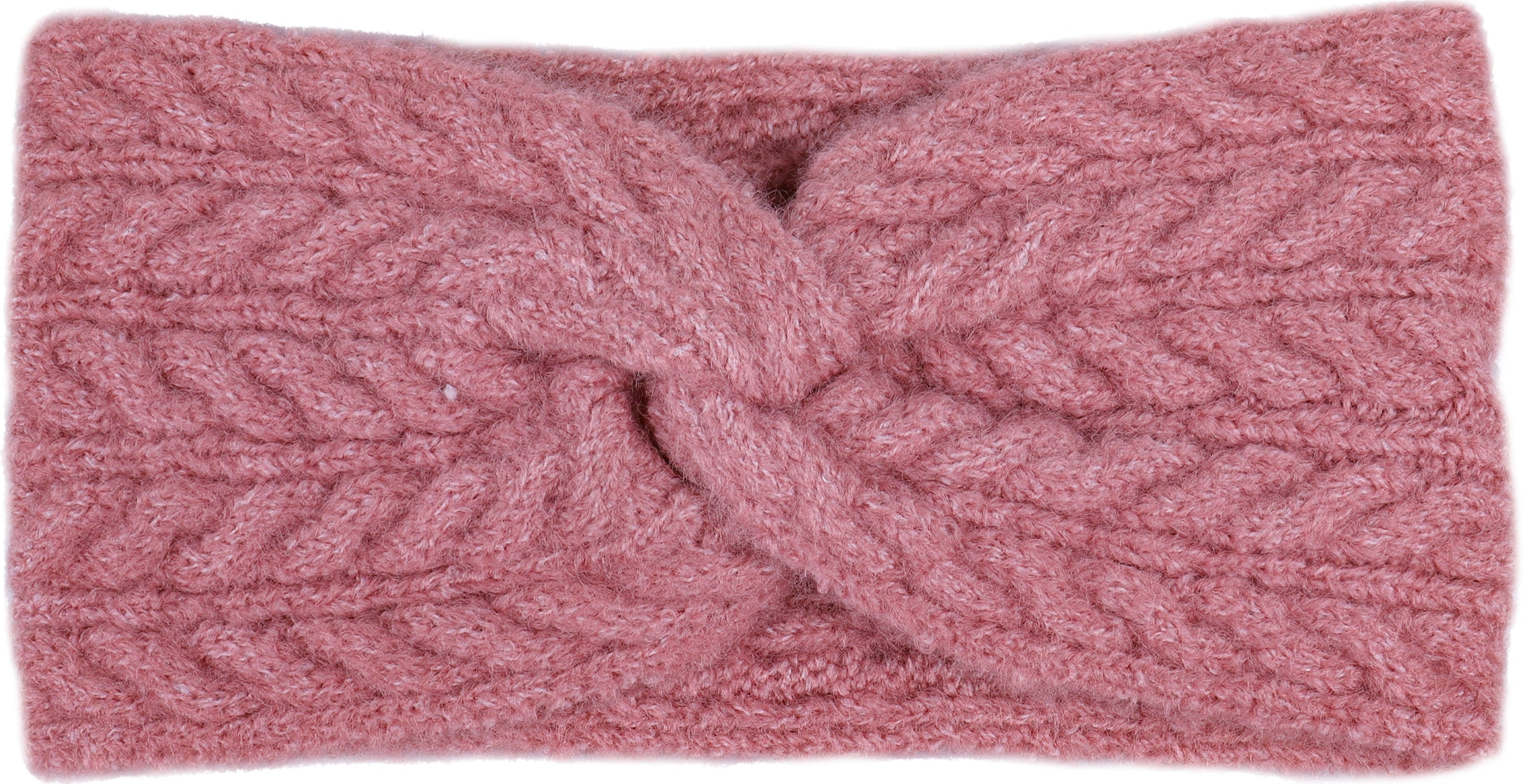 Capelli New York Stirnband mit Zopfmuster, Feinstrick, wärmend, Knotendesign