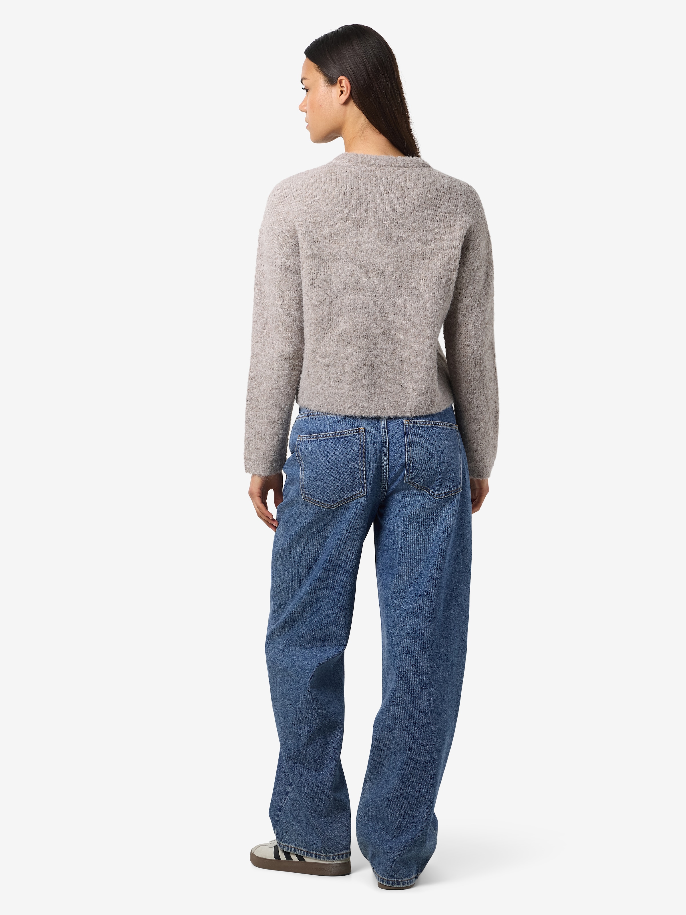 Noisy may Rundhalspullover »NMDOLLY L/S O-NECK KNIT FWD NOOS«