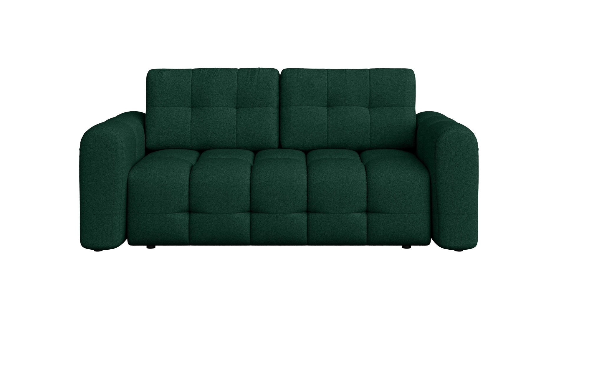 INOSIGN 2-Sitzer »Manilla, trendige Steppung, 2 Rückenkissen, B/T/H 195/107/91 cm«, mit Wellenunterfederung, in verschiedenen Materialien und Farben