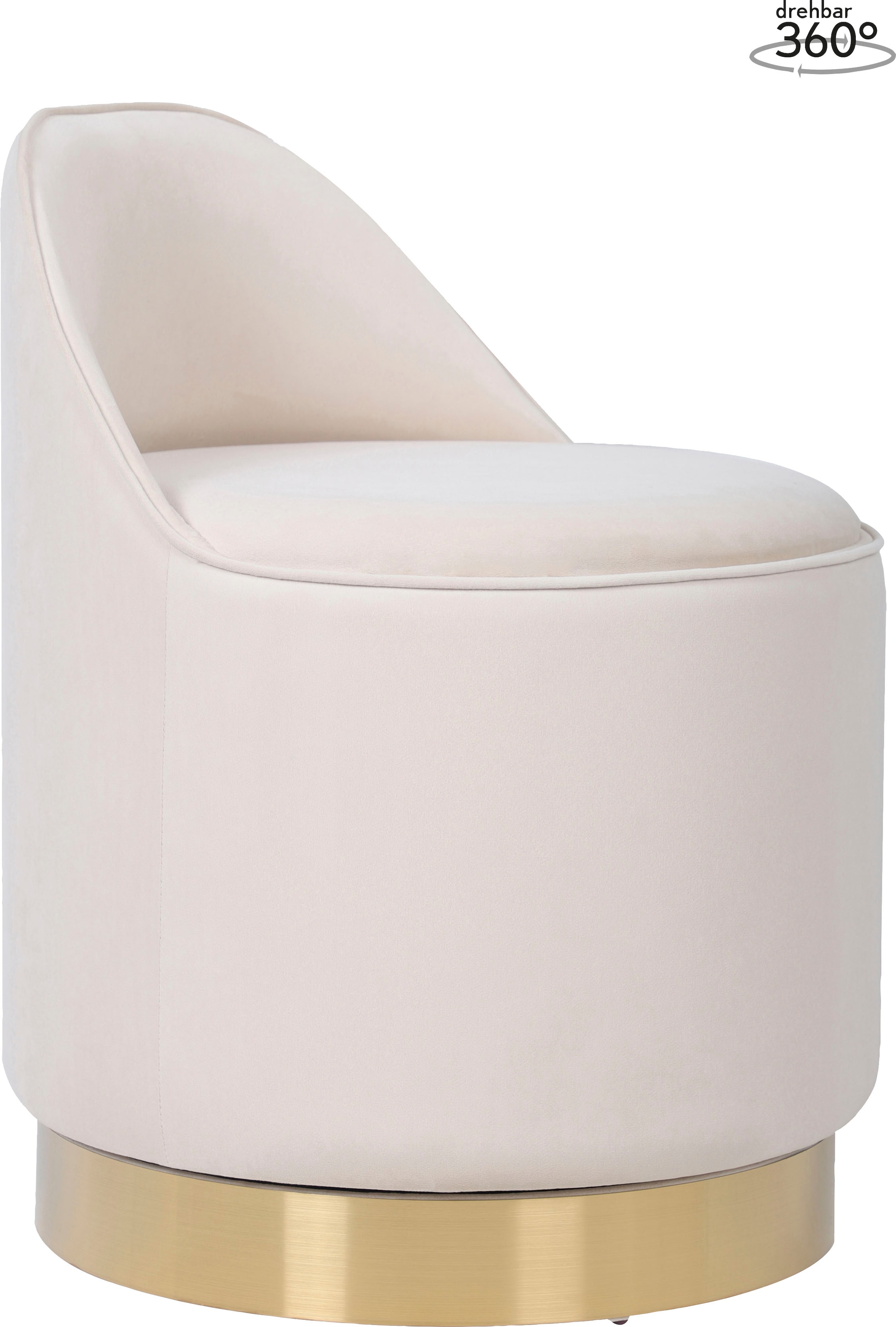 Kayoom Sessel »Drehhocker Viktor 125,Drehhocker in modernem Design,Stauraum im Innere«, (1 St.), drehbarer Sockel, mit Stauraum, komfortable Rückenstütze