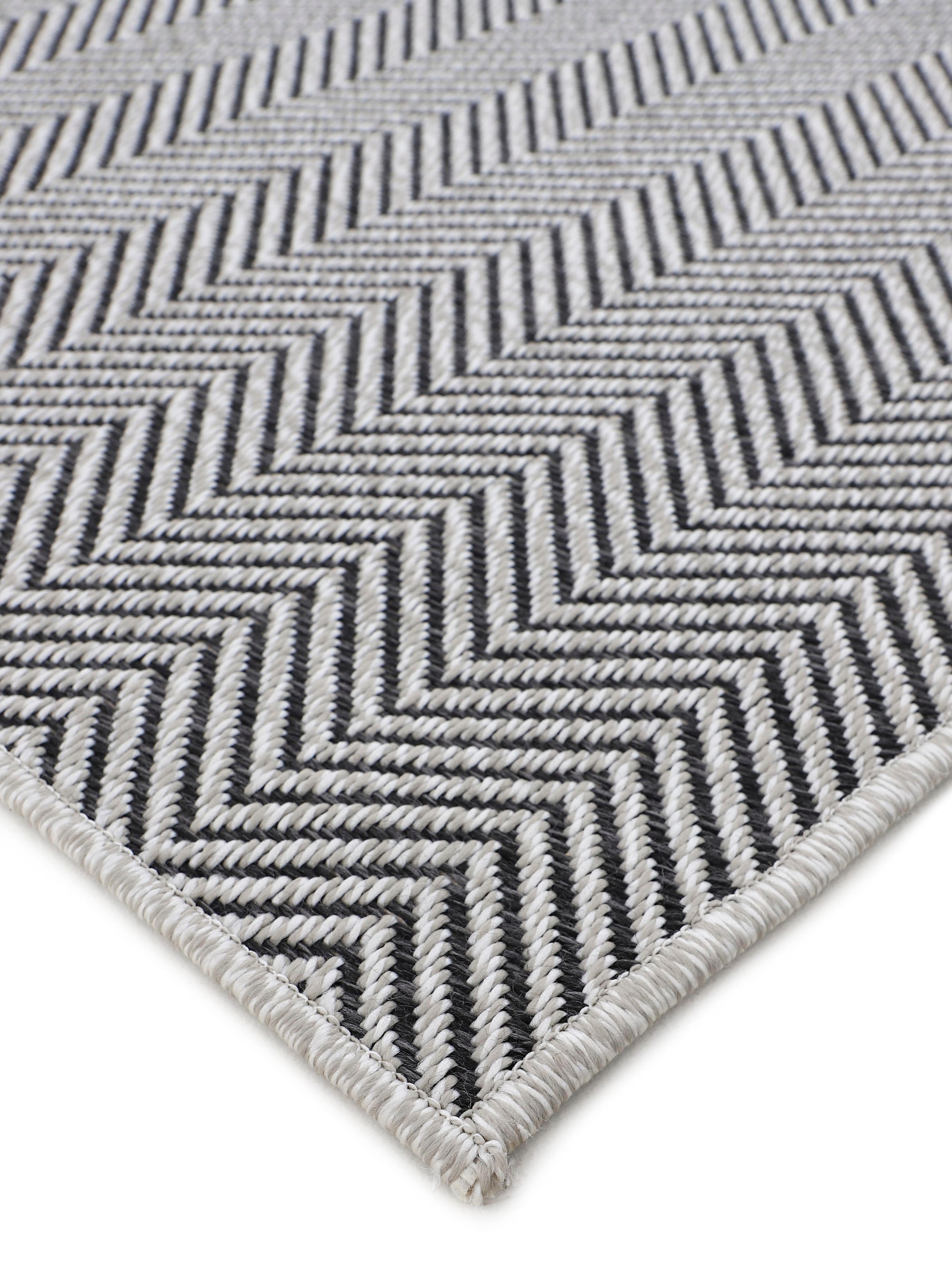 carpetfine Läufer »Boho 106«, rechteckig, 4 mm Höhe, robustes Flachgewebe, Sisal Optik, UV-beständig, Aussenbereich
