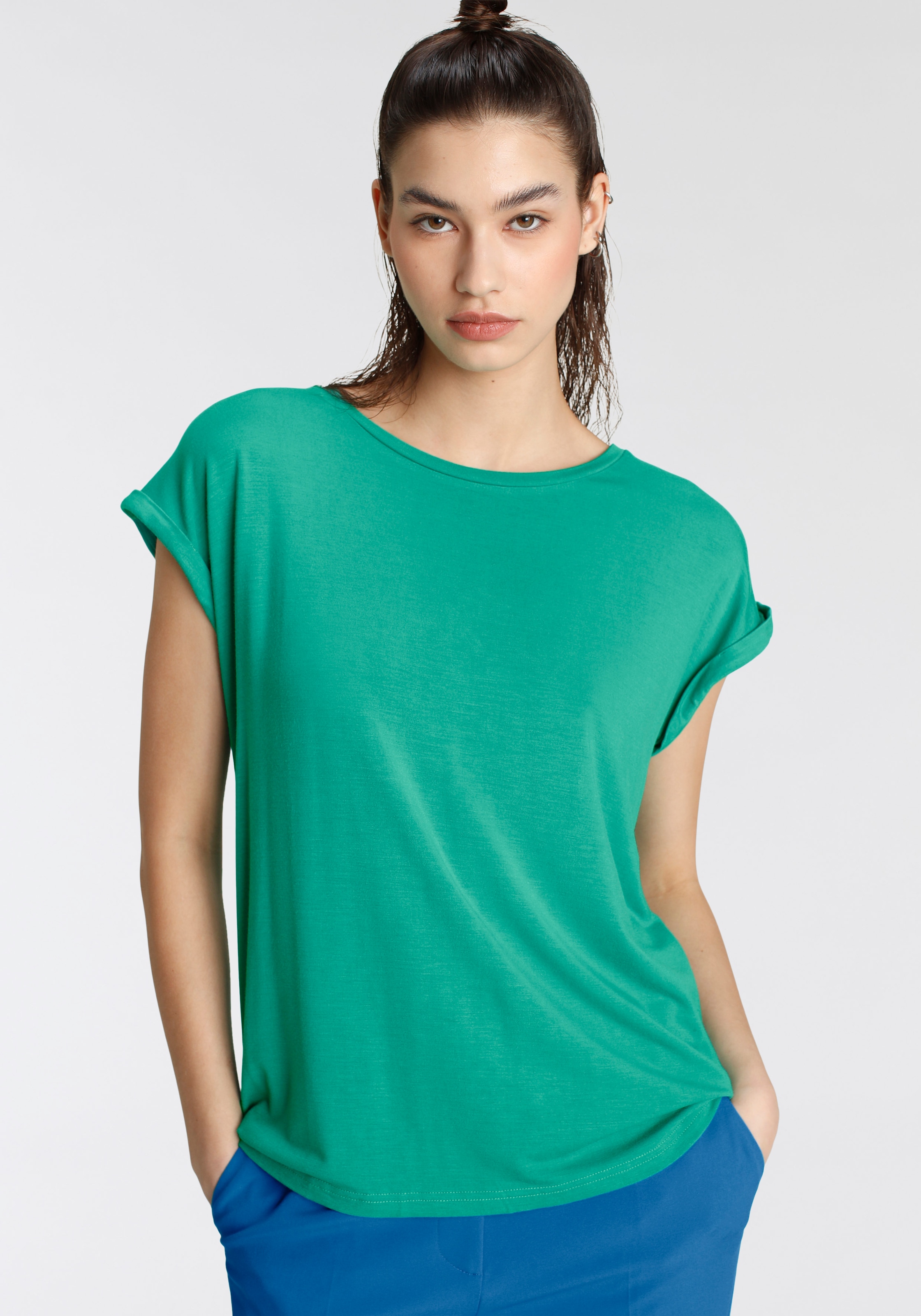Tamaris T-Shirt, mit Rundhalsausschnitt online shoppen bei Jelmoli-Versand  Schweiz