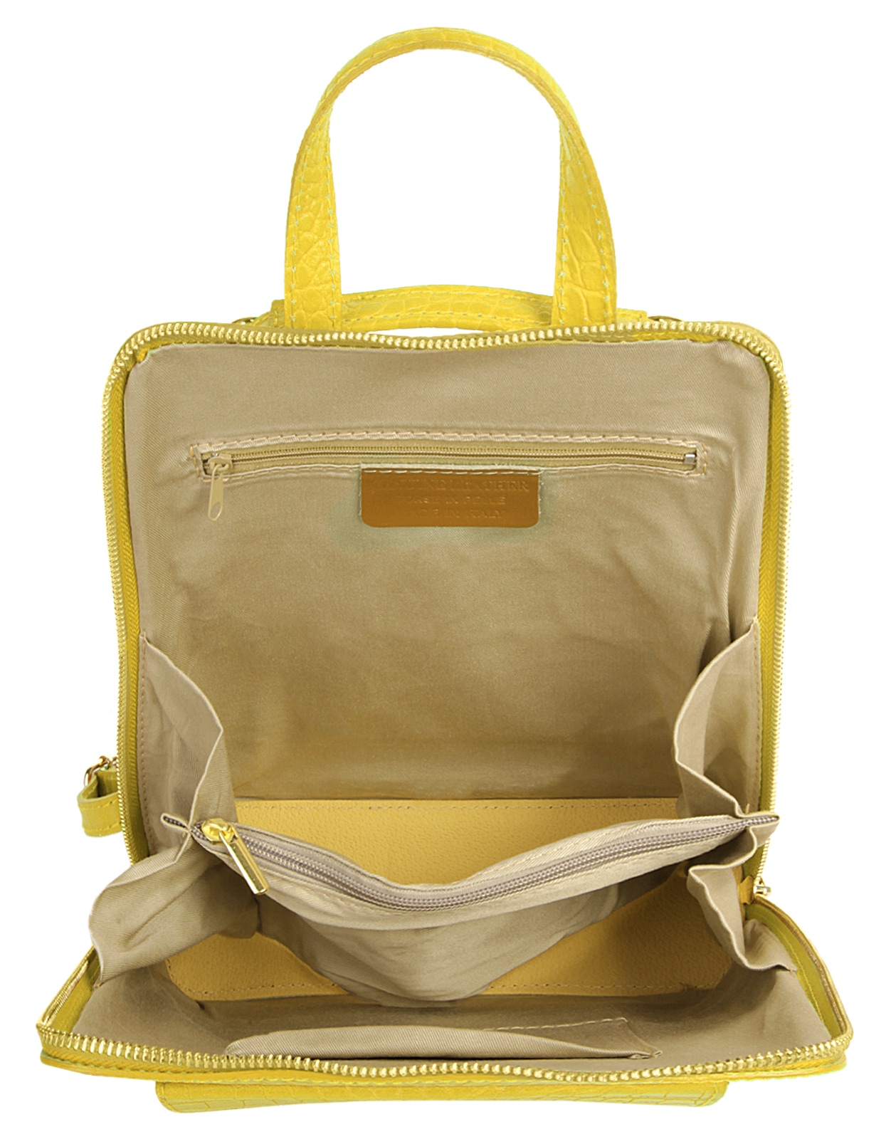 Cluty Cityrucksack, echt Leder, Made in Italy