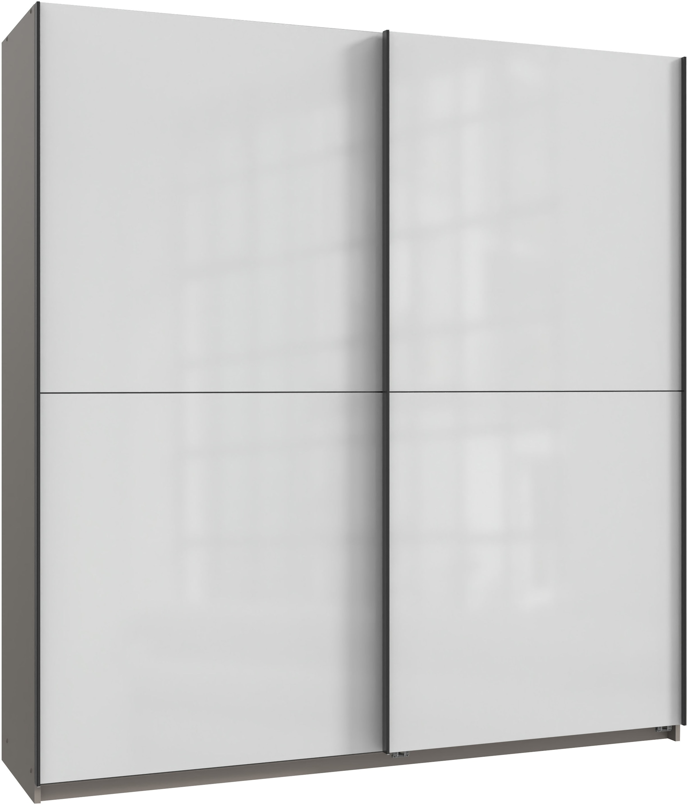 Wimex Kleiderschrank »Mugano, B/T/H 135 oder 180/65/198cm, Made in Germany« wähle Deine Ausstattung: Basic oder Premium!, 2 Schwebetüren mit oder ohne Spiegel, Metallgriffe