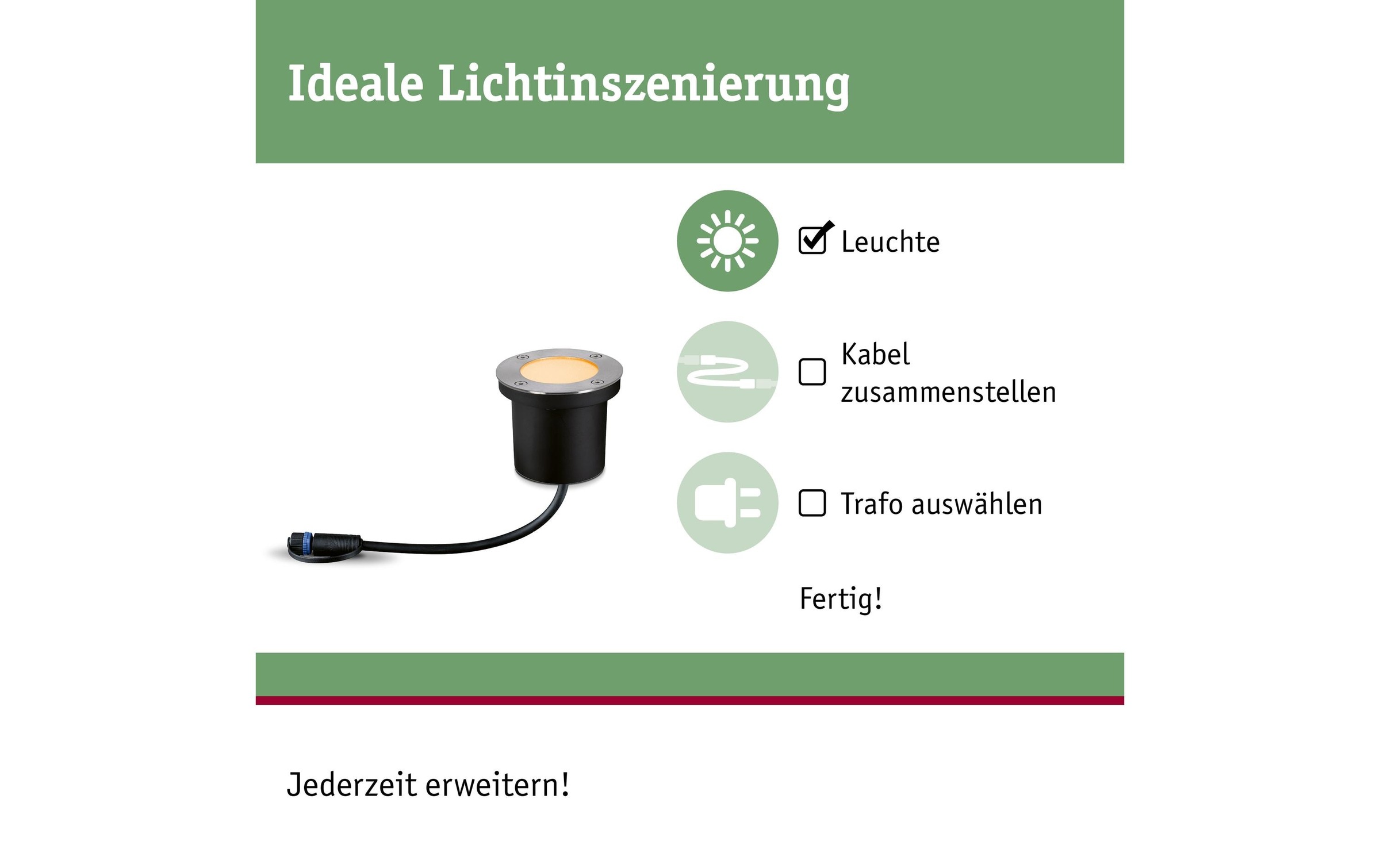 Paulmann Gartenleuchte »Plug & Shine Floor«