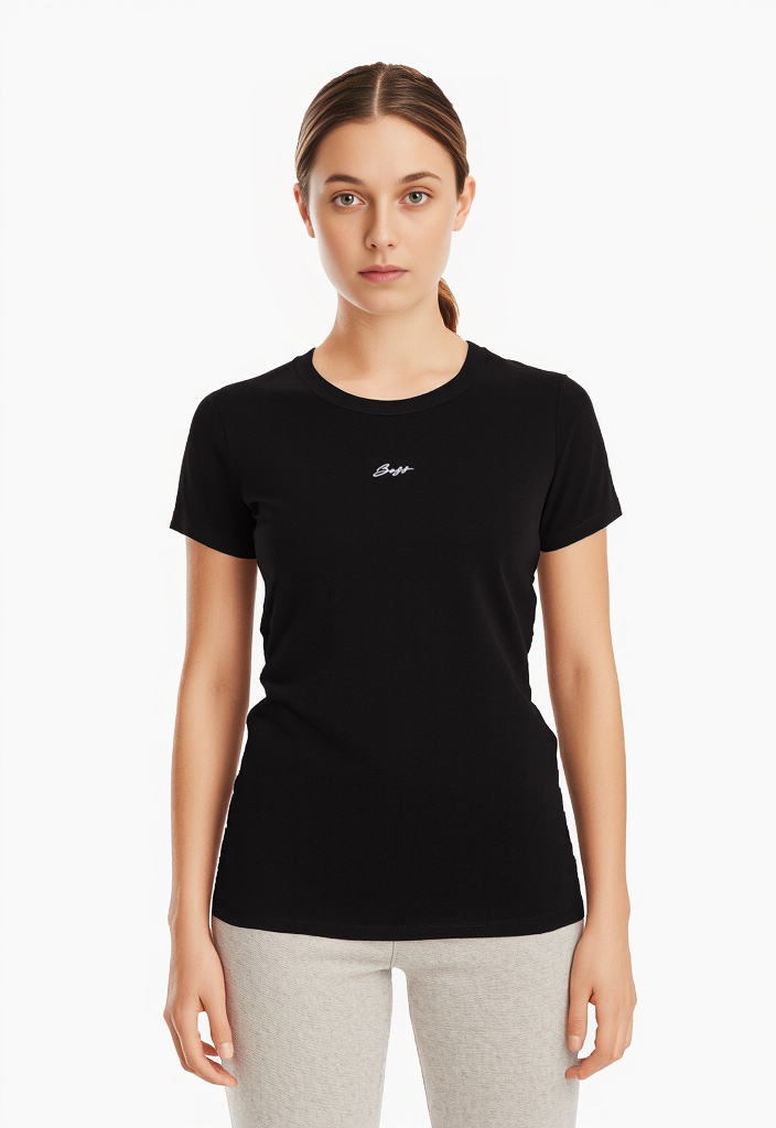 BOSS ORANGE T-Shirt »Elogo Premium Damenmode« mit Label-Stitching