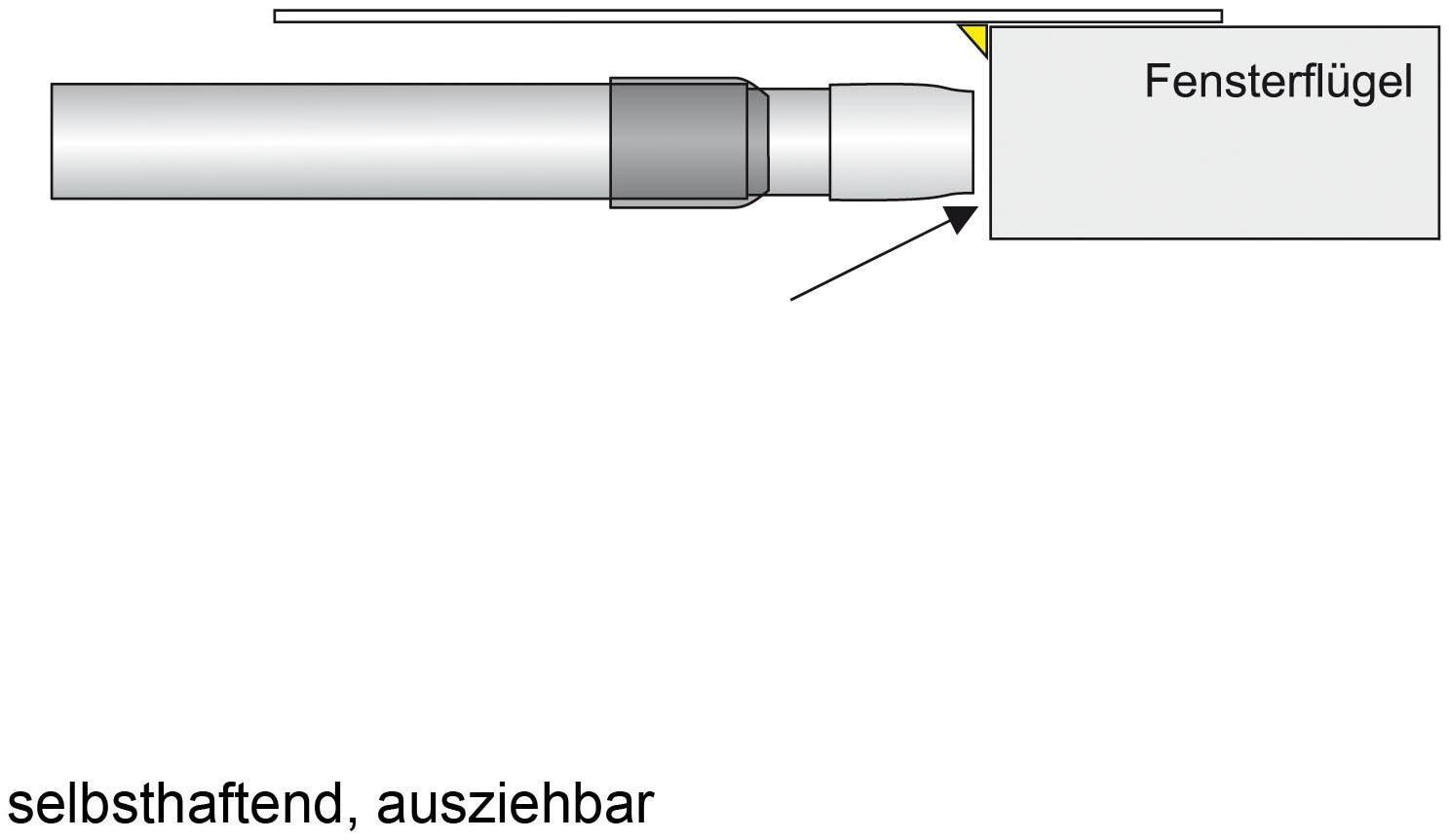 Liedeco Scheibenstange »Pin-Soft«, 1 läufig-läufig, ausziehbar