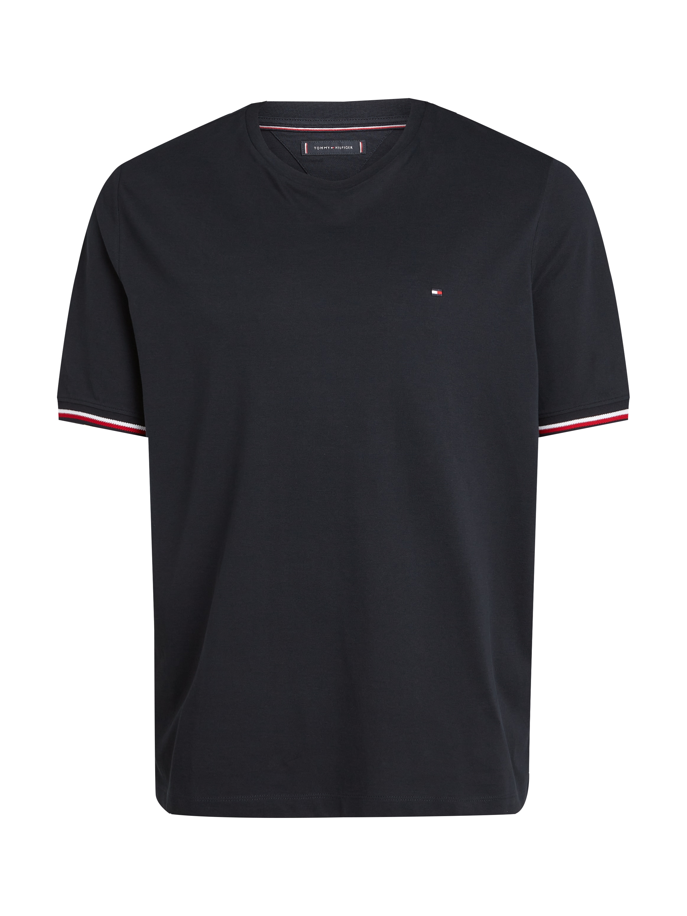 Tommy Hilfiger Big & Tall T-Shirt »BT-GLOBAL STRIPE CUFF TEE-B«, Grosse Grössen