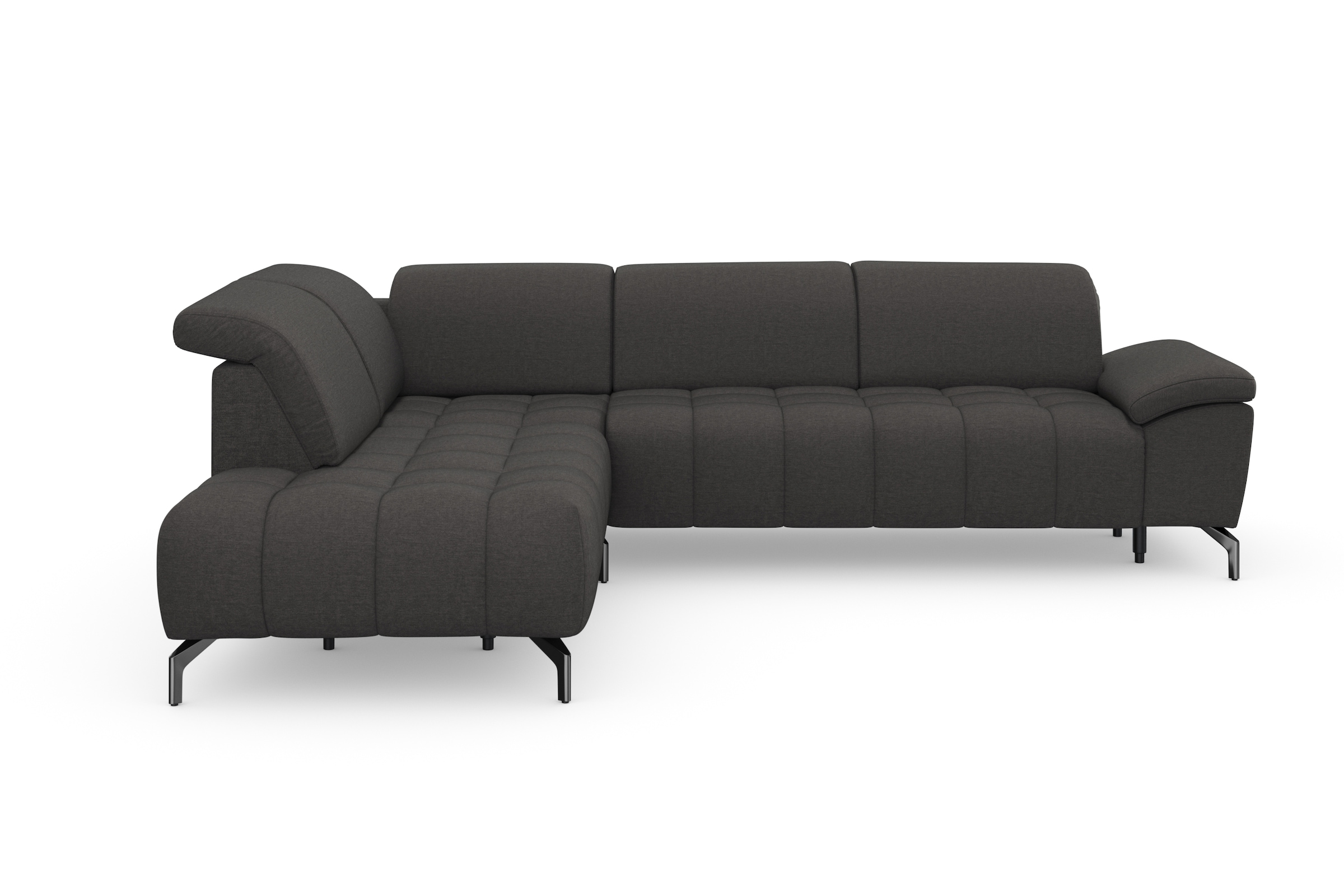 sit&more Ecksofa "Cool L-Form" wahlweise mit Kopfteilverstellung und Vorziehsitz motorisch