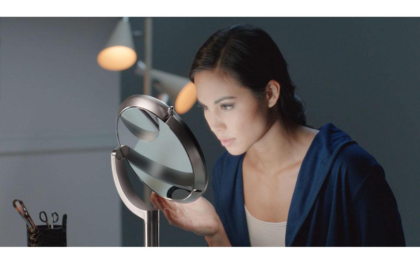 simplehuman Kosmetikspiegel »Kosmetikspiegel mit Sensor Trio Ø 20 cm Weiss«