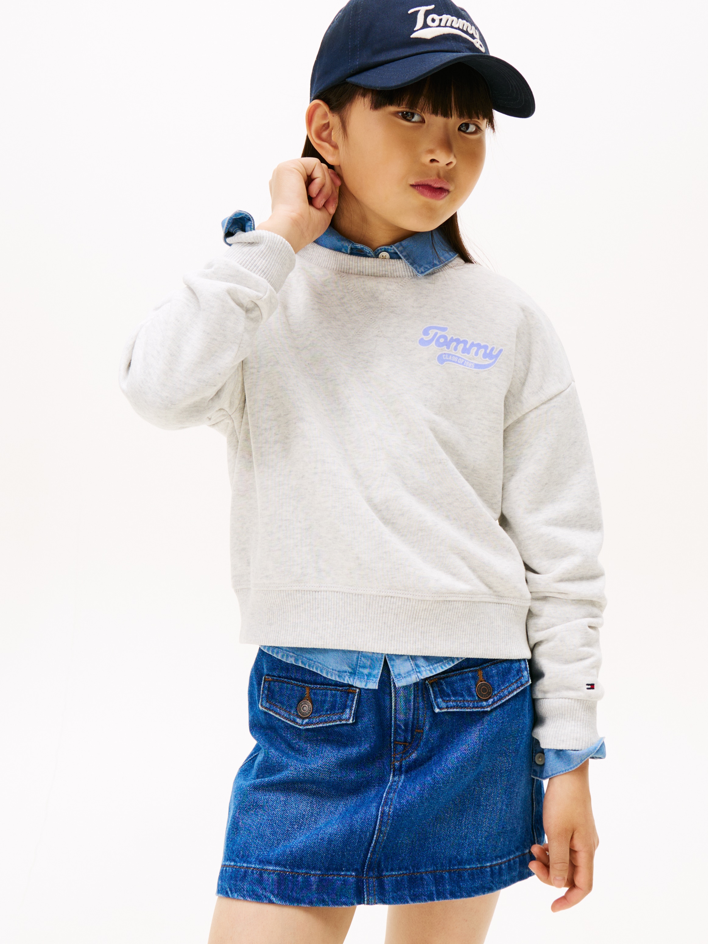 Tommy Hilfiger Sweatshirt "TOMMY FLOCK SWEATSHIRT", Kinder bis 16 Jahre