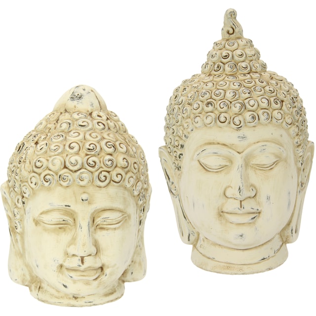 I.GE.A. Dekofigur »Buddha-Kopf«, 2er Set online kaufen | Jelmoli-Versand