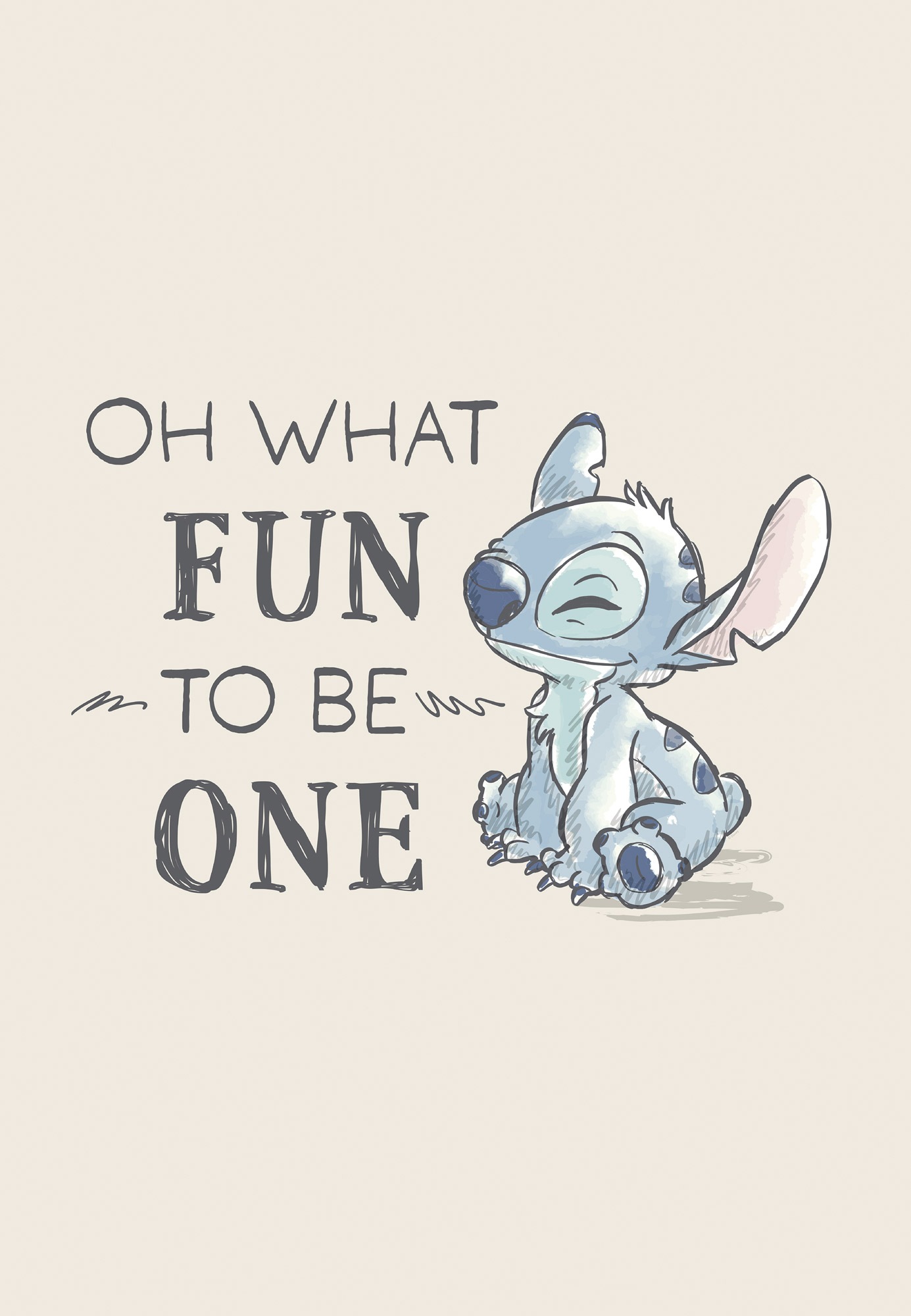 Komar Leinwandbild "Disney Lilo and Stitch Oh What Fun" Disney 1 Stk. tlg. 40 x 60 cm (Breite x Höhe) - Kinderzimmer, Dekoration
