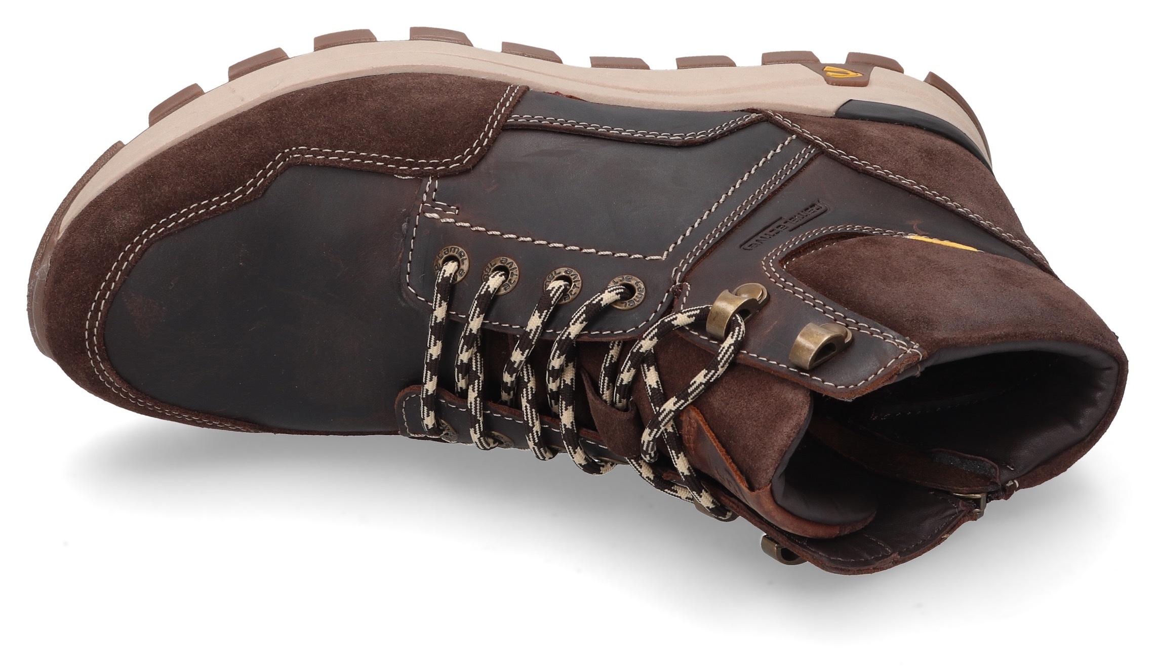 camel active Schnürboots, Schnürboos, High Top Sneaker, Winterboots mit Wechselfussbett