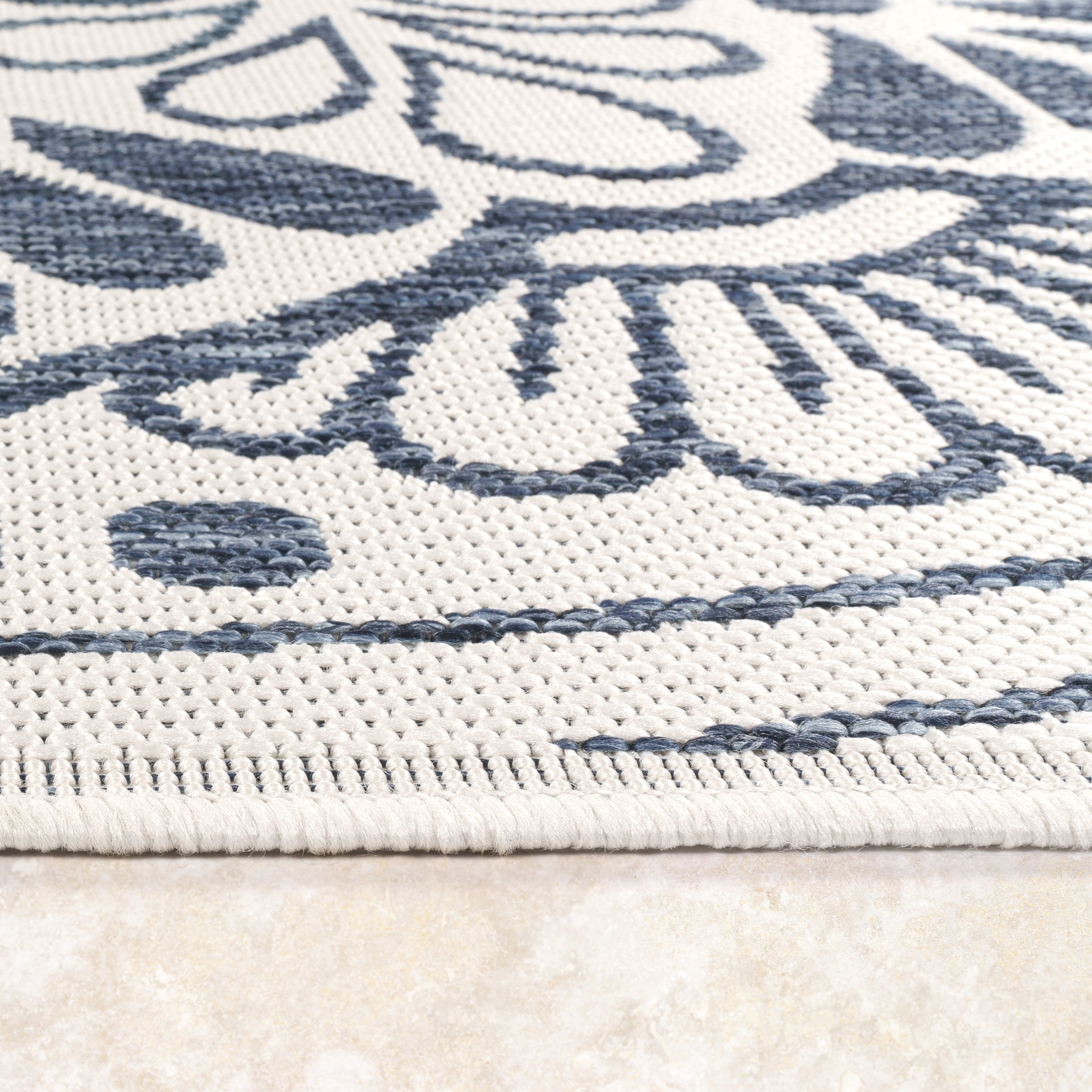 Paco Home Teppich »Coco 205«, rechteckig, 4 mm Höhe, Flachgewebe, Paisley Muster, In- und Outdoor geeignet