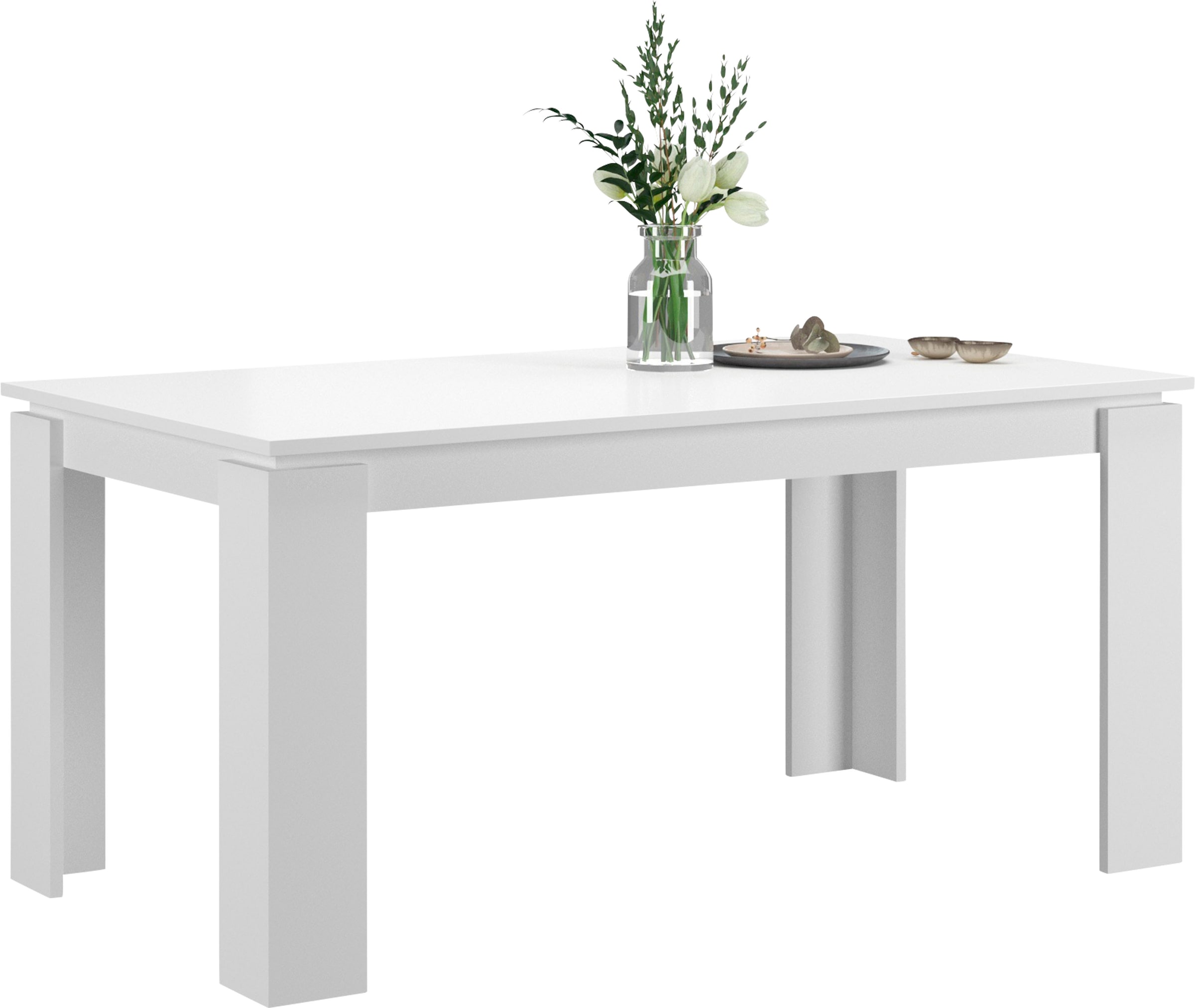 INOSIGN Esstisch »Kalmar, rechteckig, 160 cm ausziehbar auf 200 cm, inkl. Einlegeplatte«, Esszimmertisch, Tisch, Küchentisch, dining table