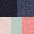 altrosa, blau, mint, rosé, navy