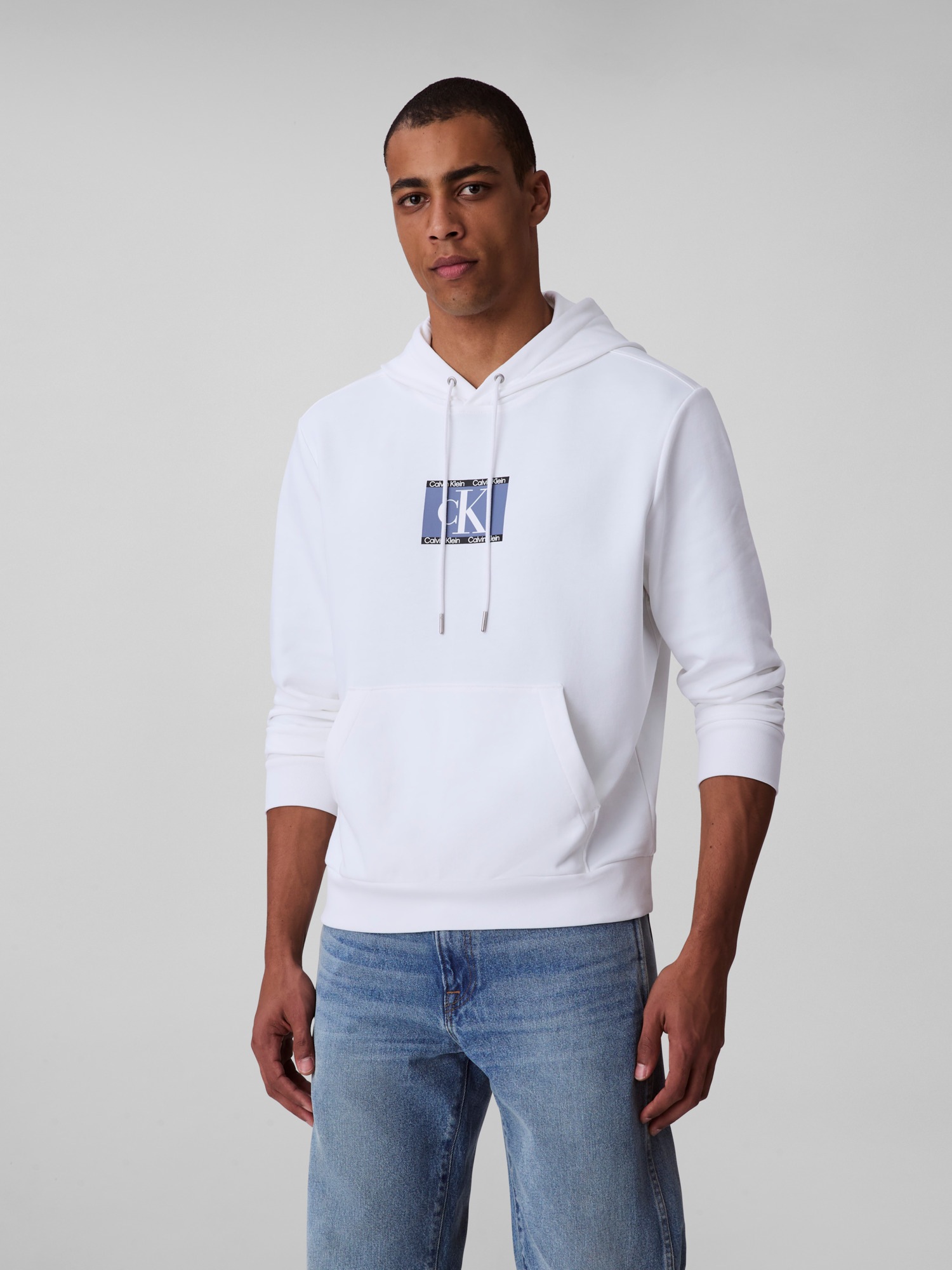 Calvin Klein Kapuzensweatshirt »LS E 350TRRY SP CK B«, Mit Rundhalsausschnitt