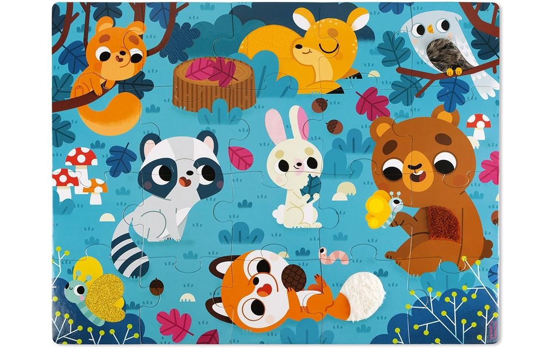 Janod Puzzle »Die Tiere im Wald«