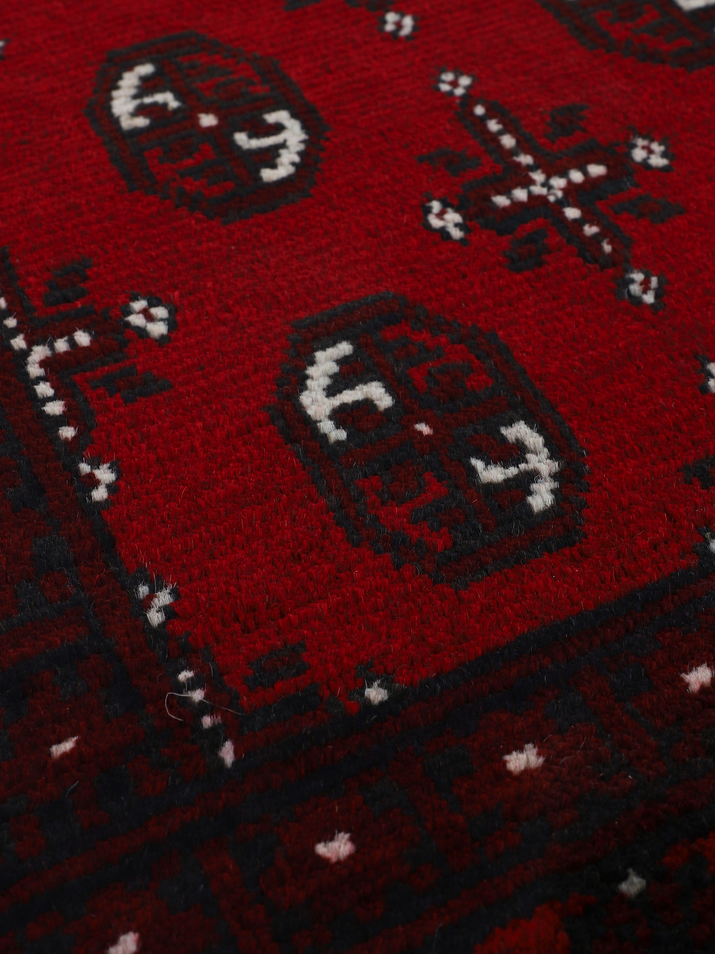 Woven Arts Orientteppich »Afghan Akhche Bokhara«, rechteckig, 8 mm Höhe, reine Schurwolle für ein warmes Raumklima, handgearbeitet