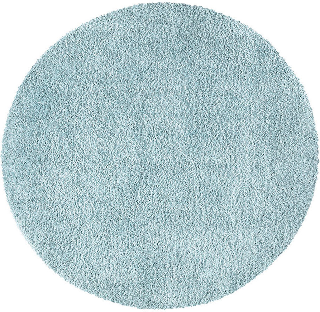 Carpet City Hochflor-Teppich »City Shaggy«, rund, 30 mm Höhe, Teppich Langflor, Uni, Shaggy, flauschig-weich