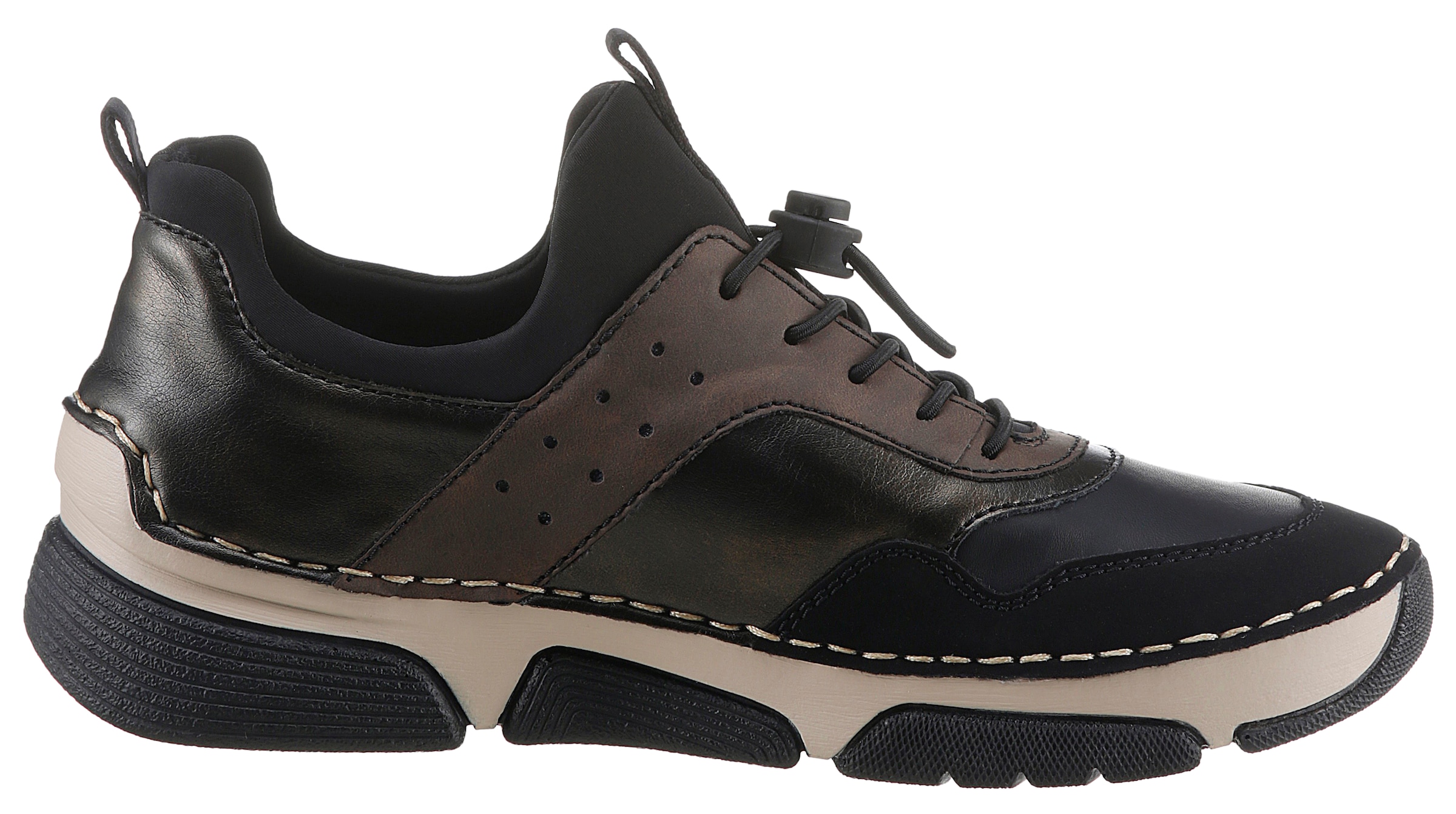 Rieker Slip-On Sneaker, Schlupfschuh, Freizeitschuh, Halbschuh mit Schnellverschluus