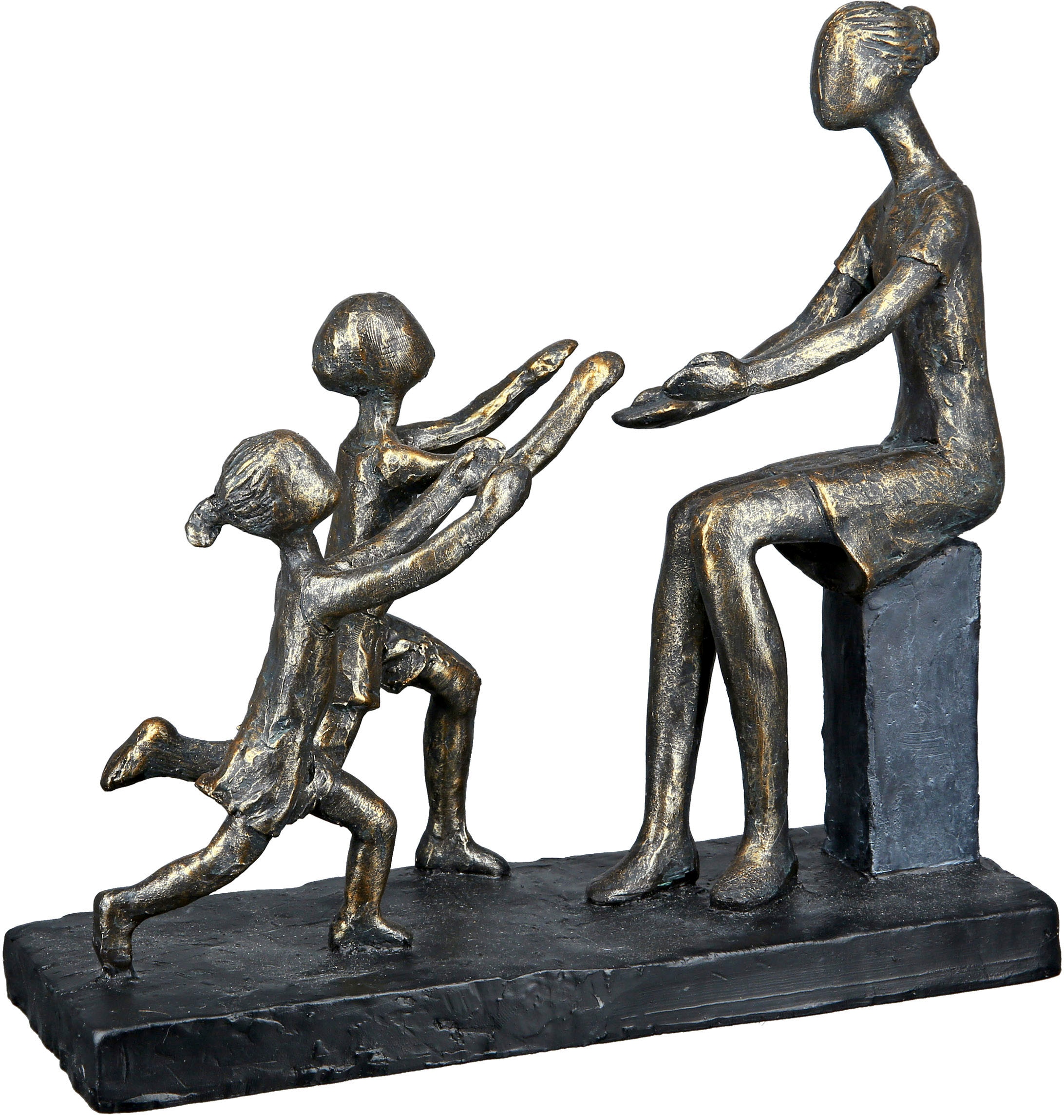 Casablanca by Gilde Dekofigur »Skulptur In meine Arme, bronzefarben/grau«,  grau online kaufen | Jelmoli-Versand