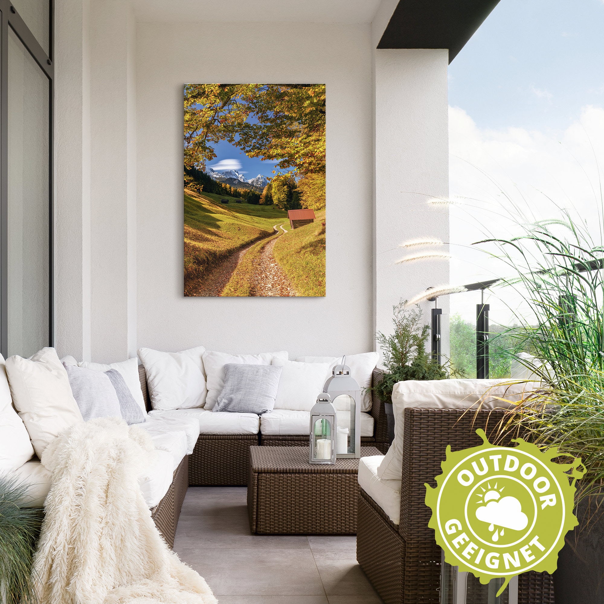Artland Wandbild »Goldener Herbs Oberbayern«, Vier Jahreszeiten Bilder, (1 St.), als Alubild, Leinwandbild, Wandaufkleber oder Poster in versch. Grössen
