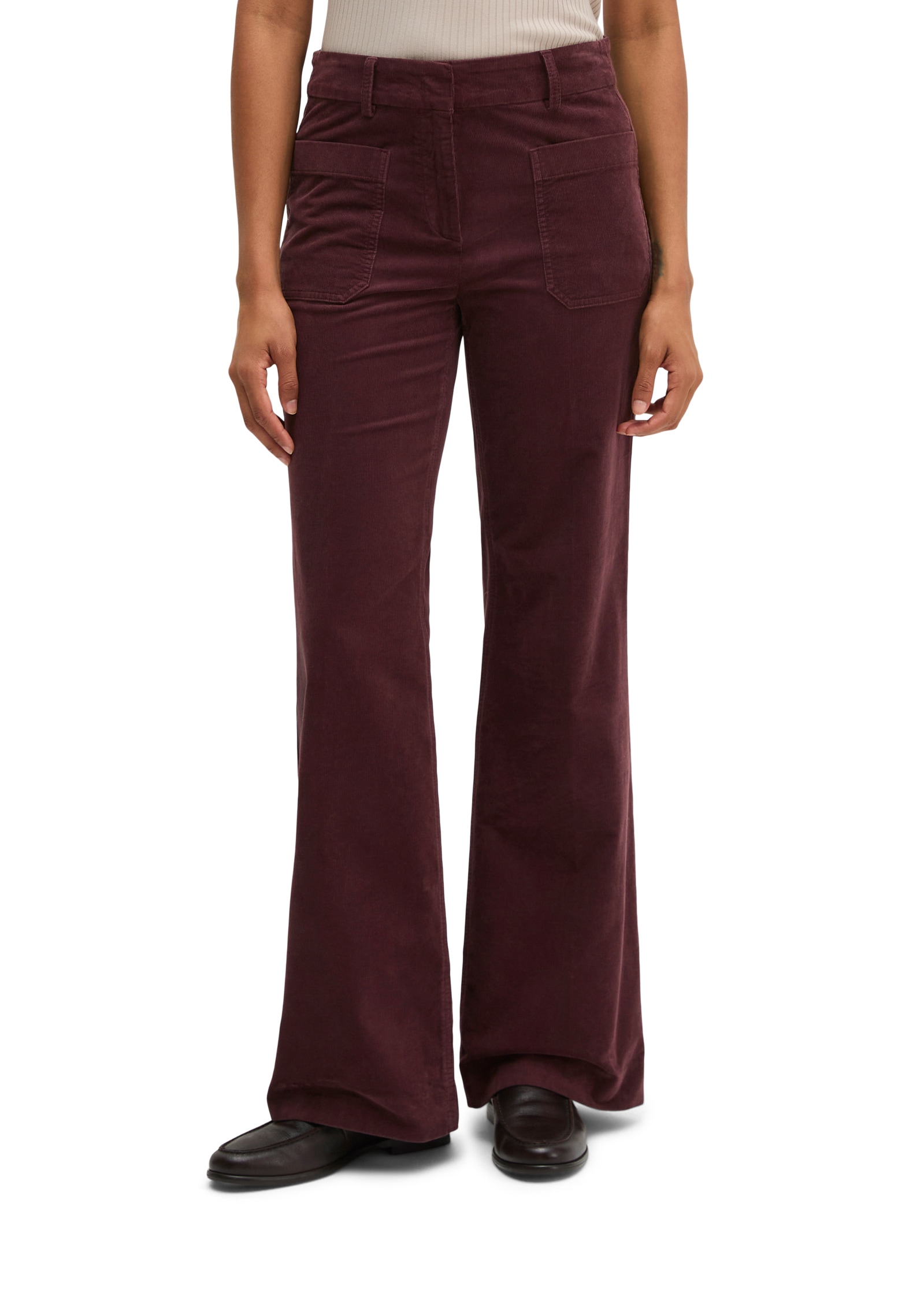 Marc OPolo Cordhose "MARTHE FLARED" aus Stretch-Baumwolle, Flared Fit