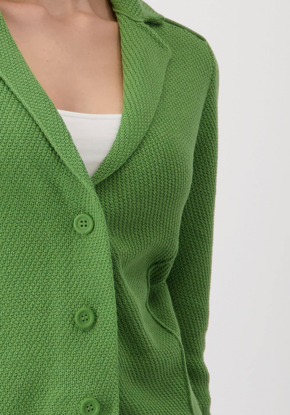 Monari Strickjacke, mit Reverskragen und Knöpfen