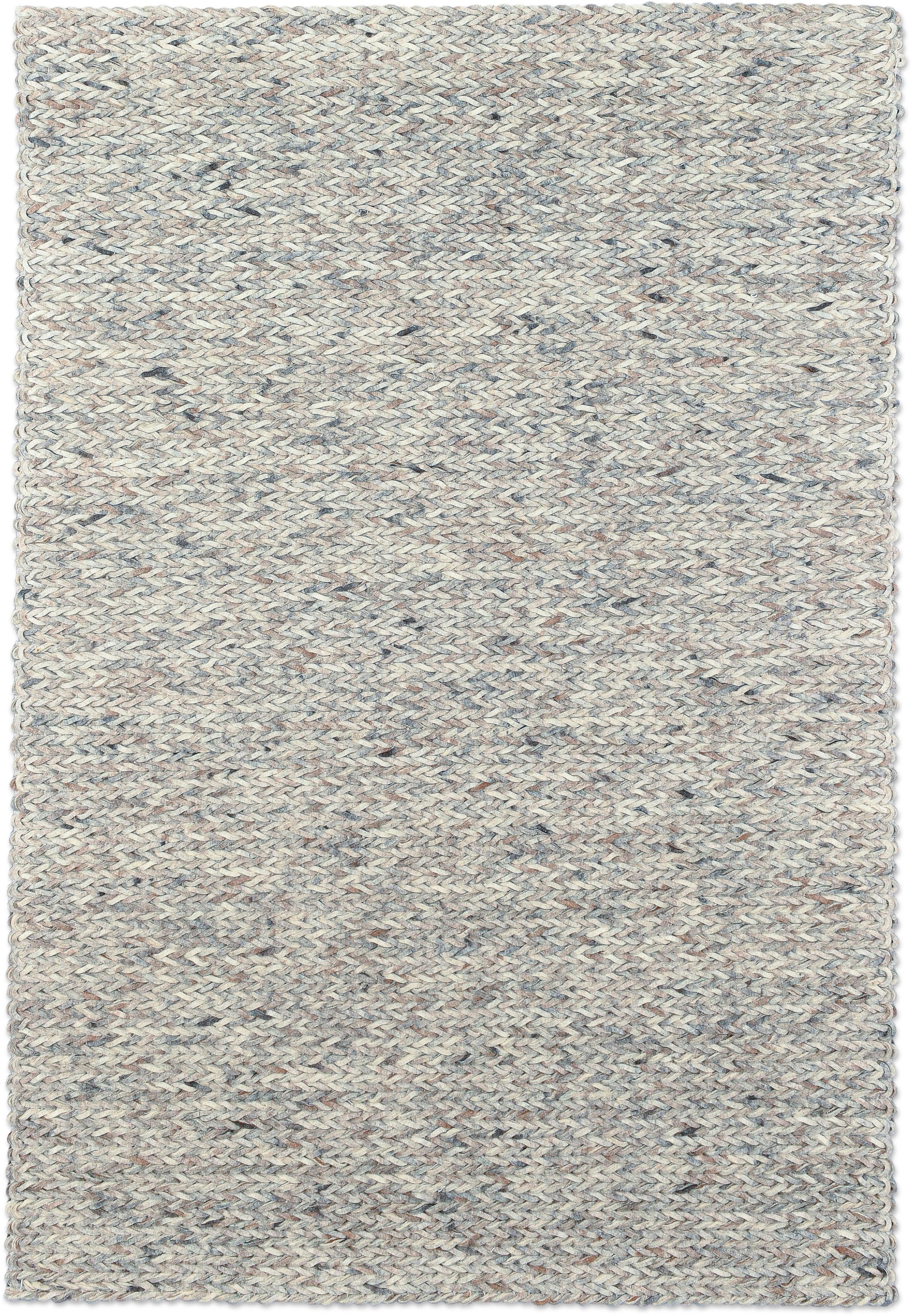 THEKO Wollteppich »Arlberg«, rechteckig, 23 mm Höhe, reine Wolle, Strickoptik, ideal im Wohnzimmer & Schlafzimmer