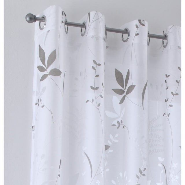 ❤ Kutti Vorhang »Dandelion«, (1 St.), Gardine halbtransparent, Ausbrenner,  Baumwolle-Polyester, bedruckt entdecken im Jelmoli-Online Shop