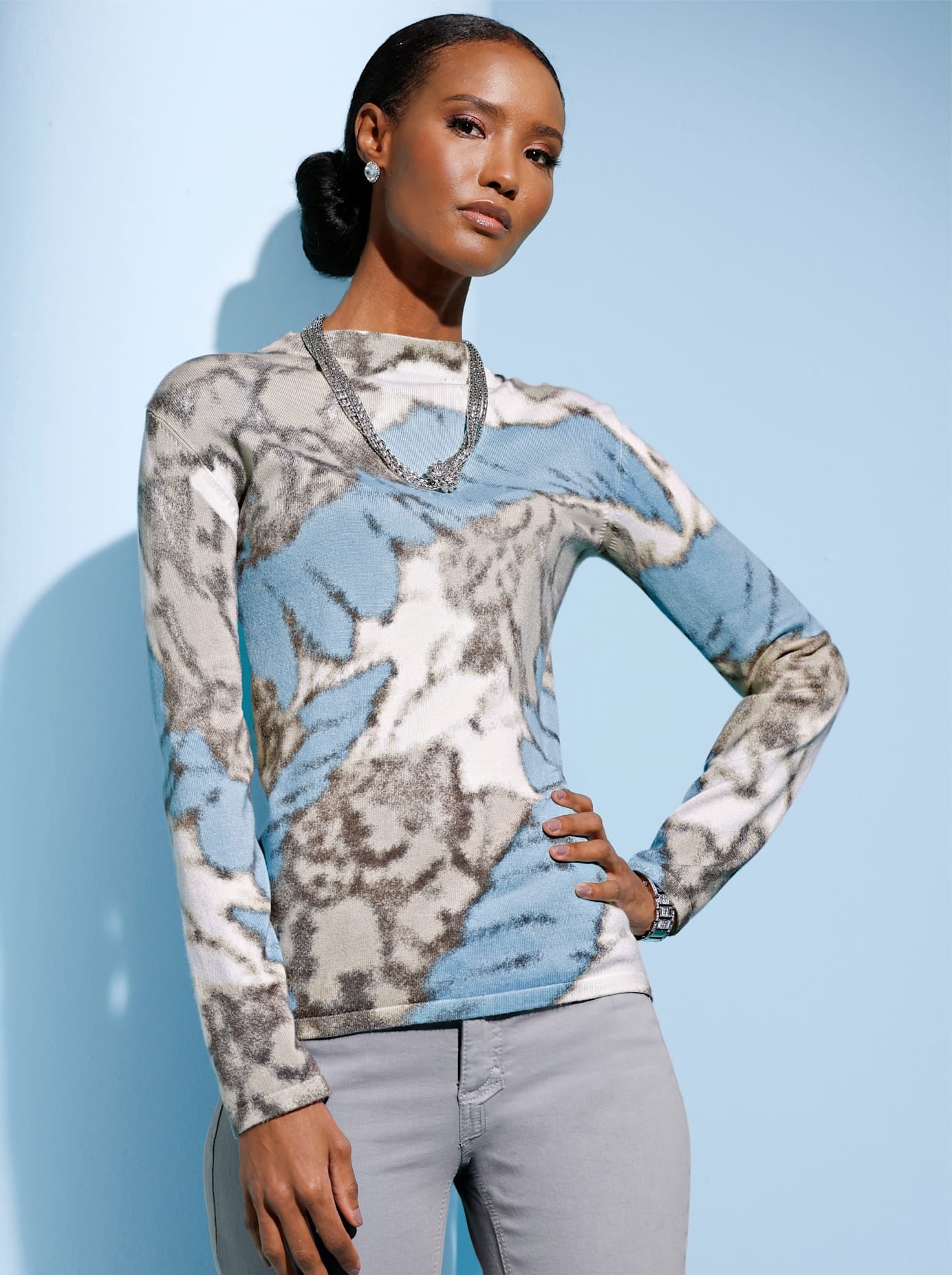 Casual Looks Strickpullover »Lyocell-Viskose-Mix-Pullover«
