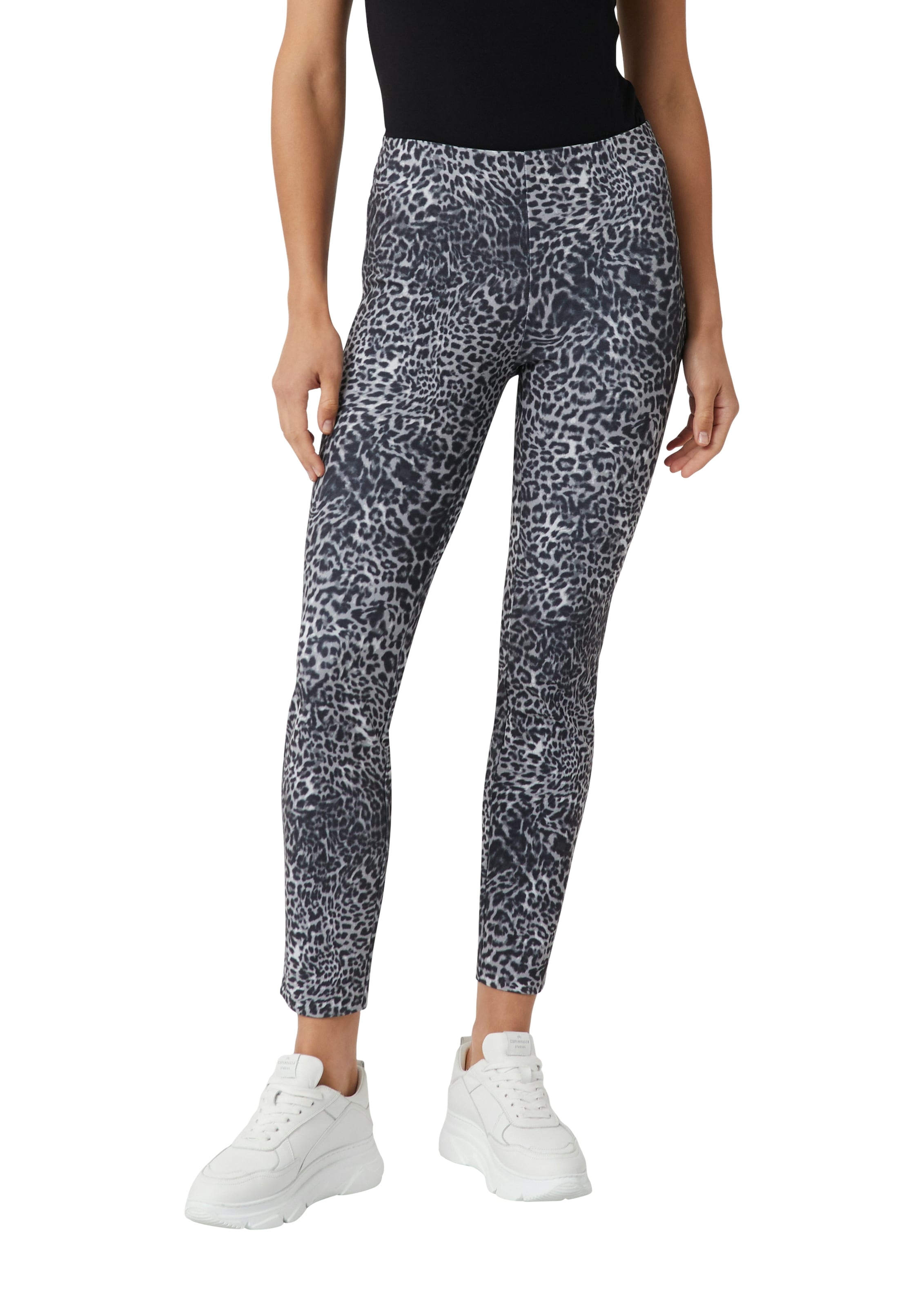 Comma Leggings mit All-Over Print