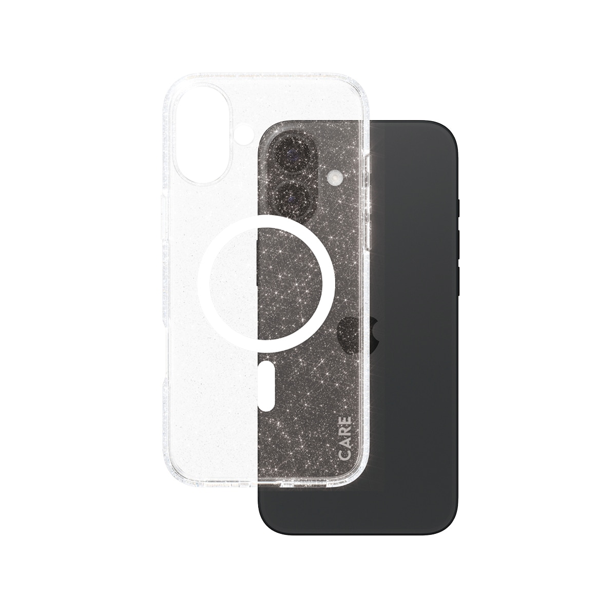 CARE by PanzerGlass Handyhülle »Star Lit Case für Apple iPhone 16 Plus«, Backcover, Schutzhülle, Handyschutzhülle, Case, Schutzcase, stossfest