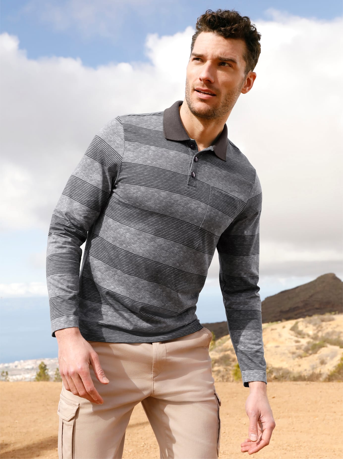 Catamaran Poloshirt »Langarm-Poloshirt« 1 Stk.