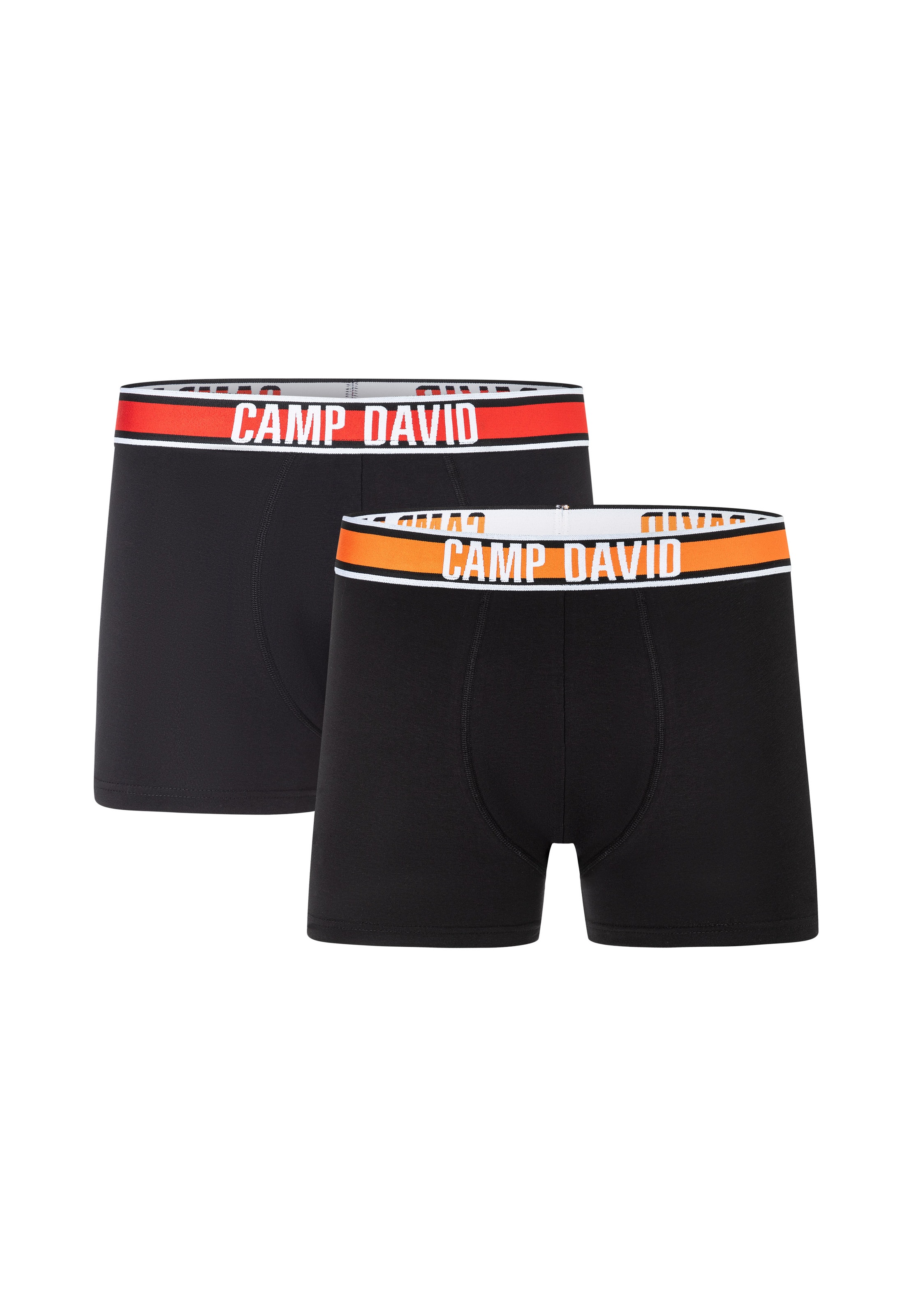 CAMP DAVID Boxershorts »casual«, (2er Pack), mit elastischem Bund