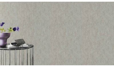 Vliestapete »Andy Wand«, unifarben mit Farbeinsatz-Metall-Effekte-metallic