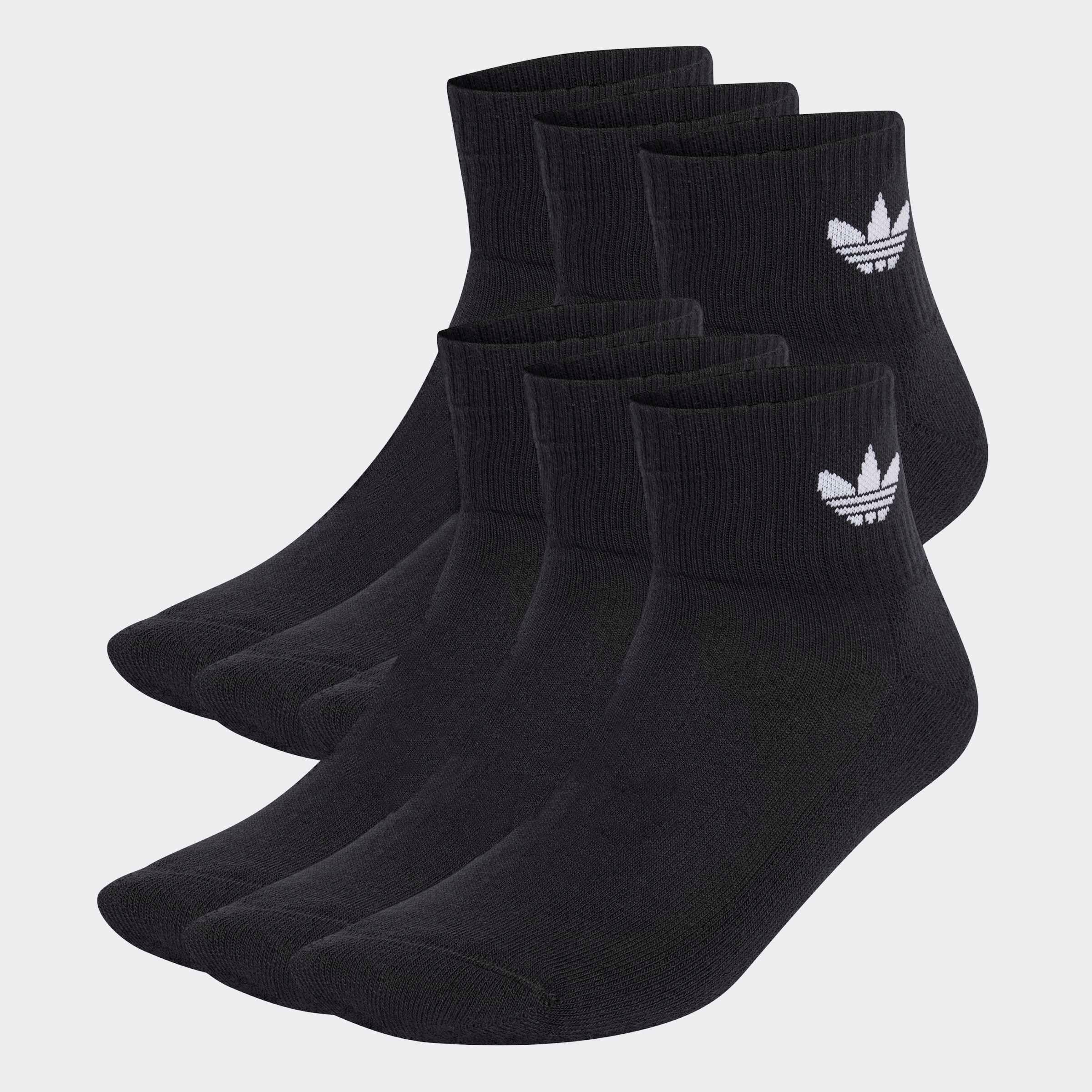 adidas Originals Sportsocken »1/4 SOCKS 6P«, (6 Paar), Knöchellange Socken im Trefoil Style, 6er Packung