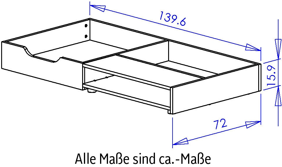 Galipette Bettschubkasten »Sacha«, (1 St.), Kollektion für Kinder von 0 bis 5 Jahre und +