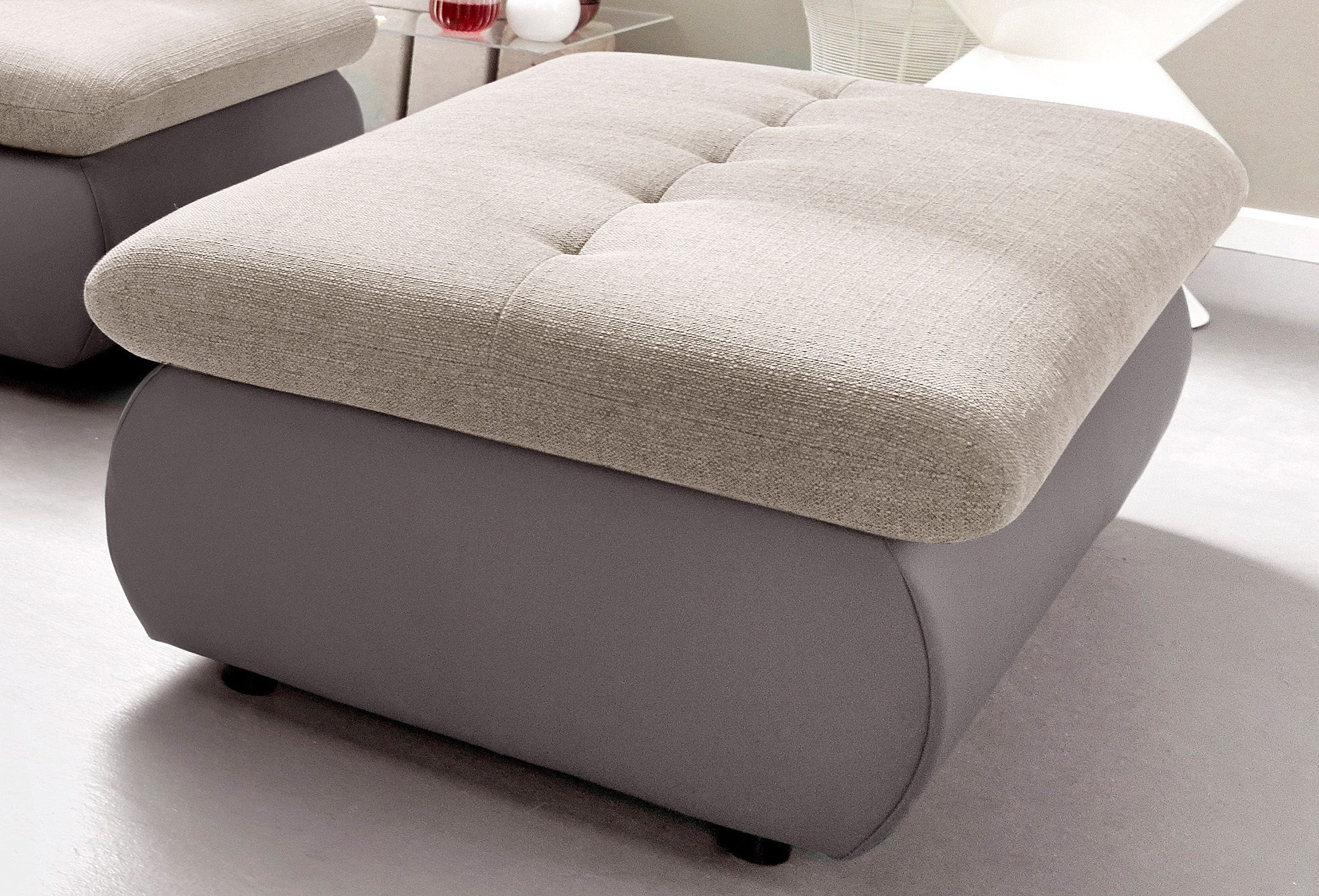 TRENDMANUFAKTUR Hocker, mit Stauraumfach