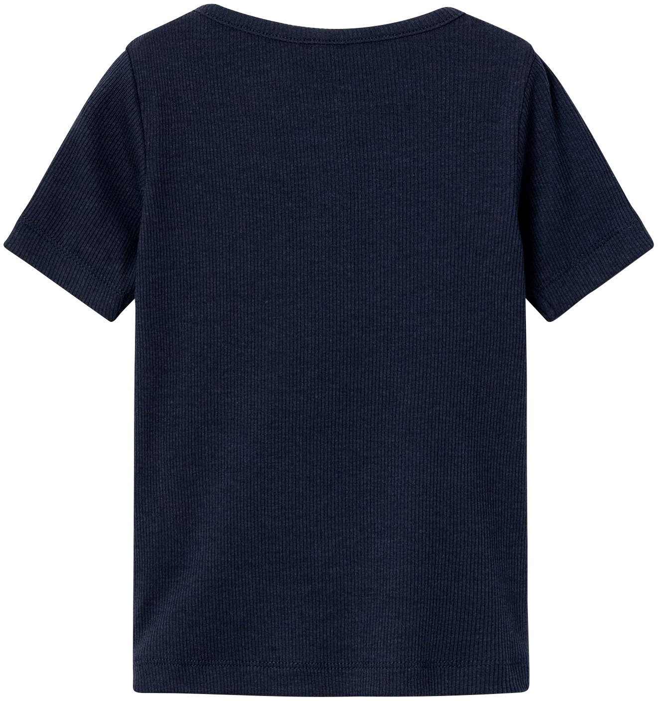 Name It Kurzarmshirt »NMMKAB TOP NOOS«, im elastischem Feinripp und mit kurzer Knopfleiste am Ausschnitt