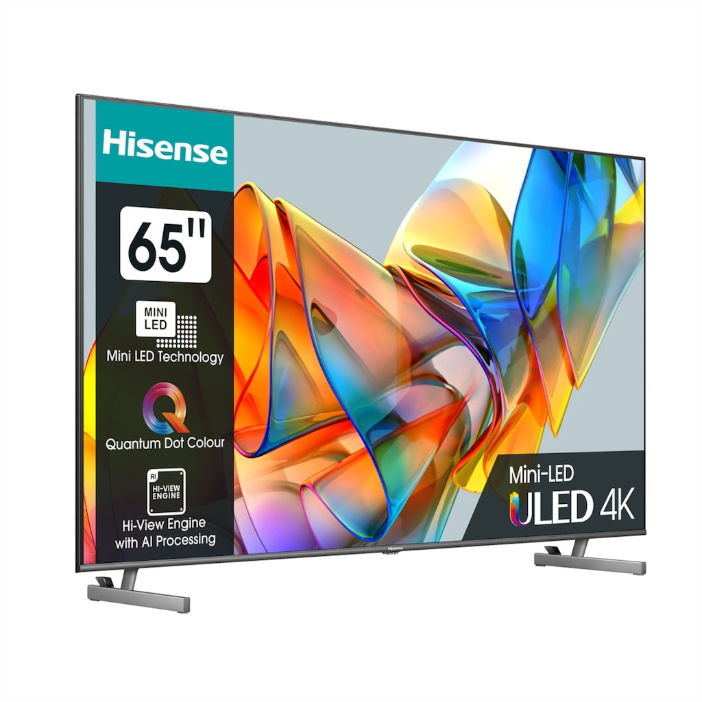 Hisense LED-Fernseher »Hisense TV 65U6KQ, 65", ULED 4K, Mini LED, 600 Nit, 60 Hz«, 166 cm/65 Zoll