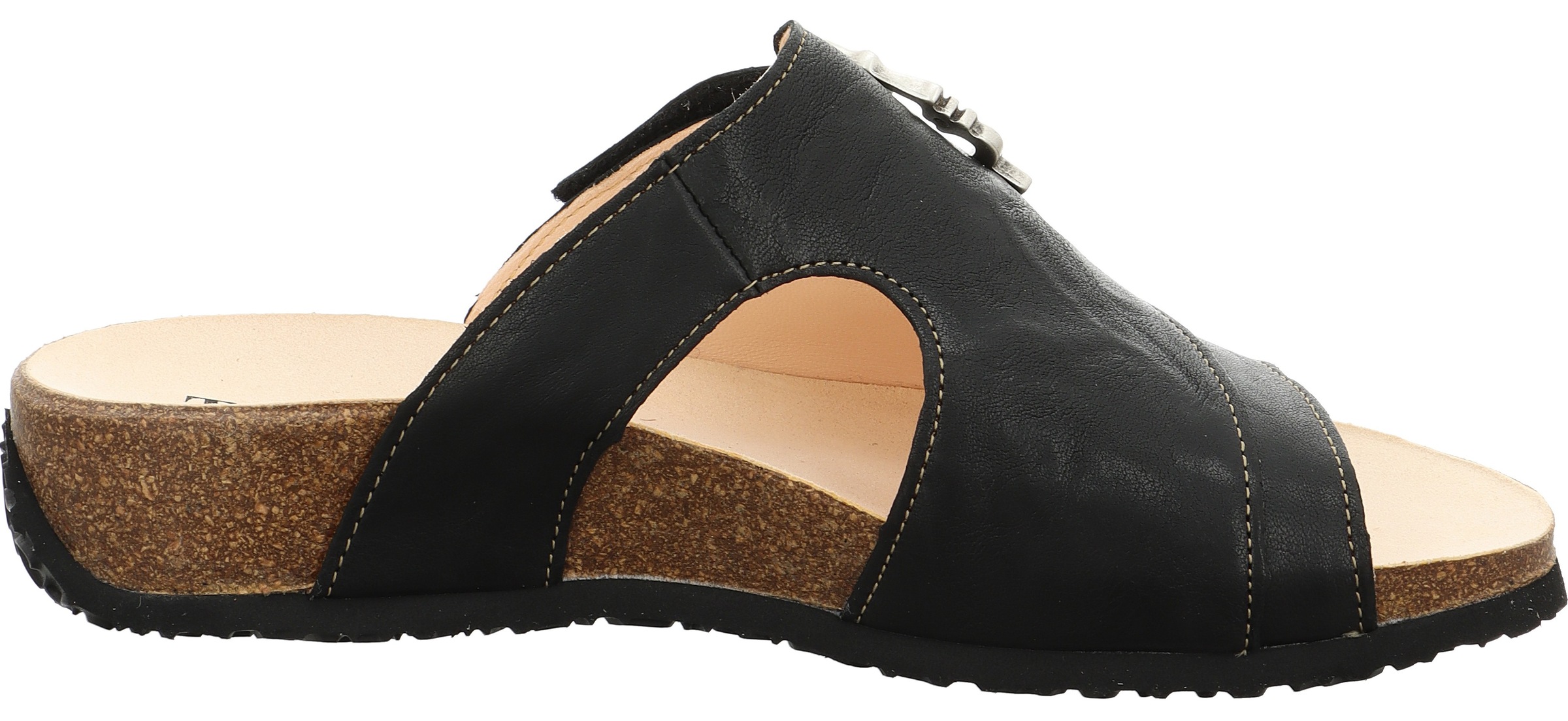 Think! Pantolette »Mizzi«, Sandale, Schlappen, Keilpantolette in aufwendiger Optik